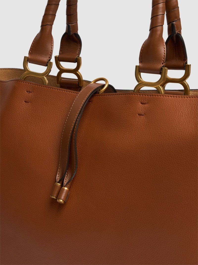 Marcie grain leather tote bag - 3