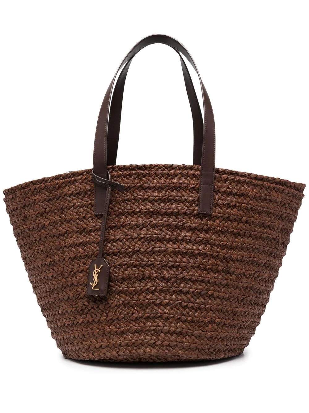 woven-raffia tote bag - 1