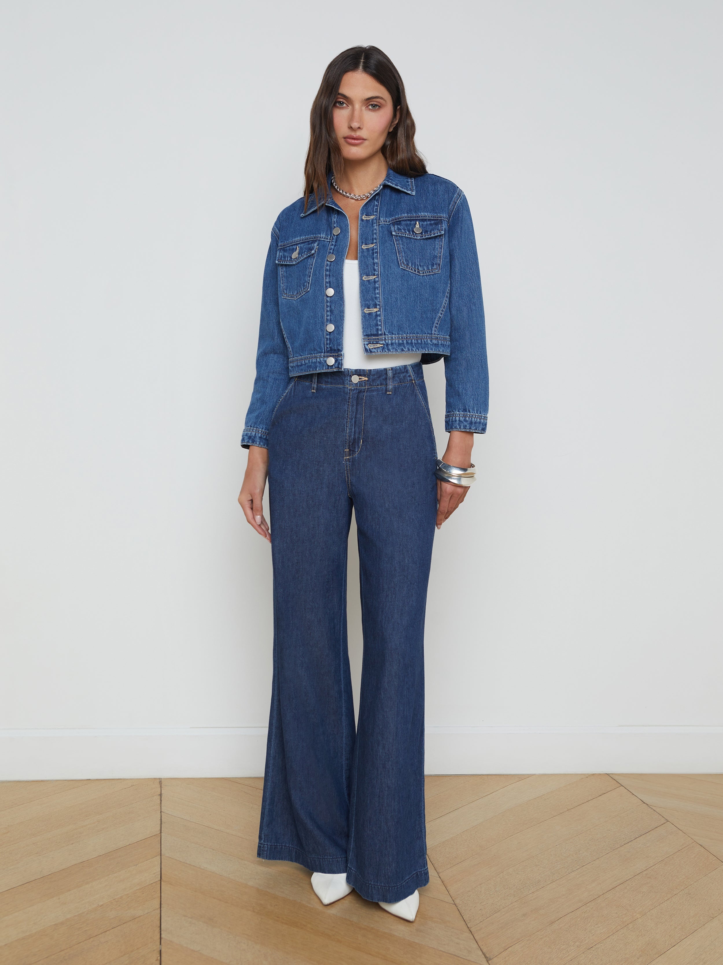 Koda Cropped Denim Jacket - 4