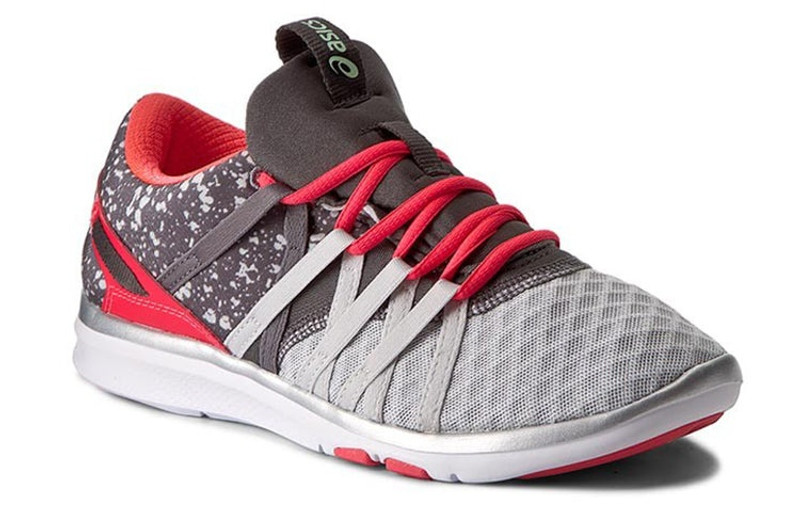(WMNS) ASICS Gel-Fit Yui Sneakers Grey/Red S750N-9687 3
