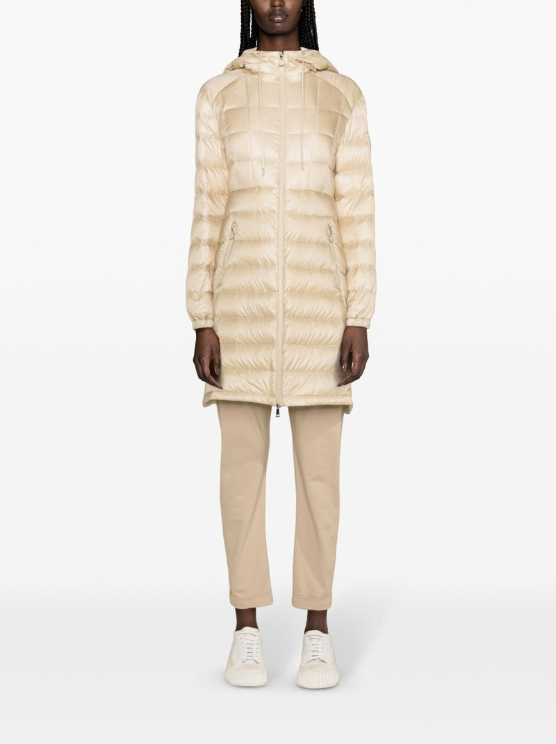 Moncler Amintore long quilted coat outlook