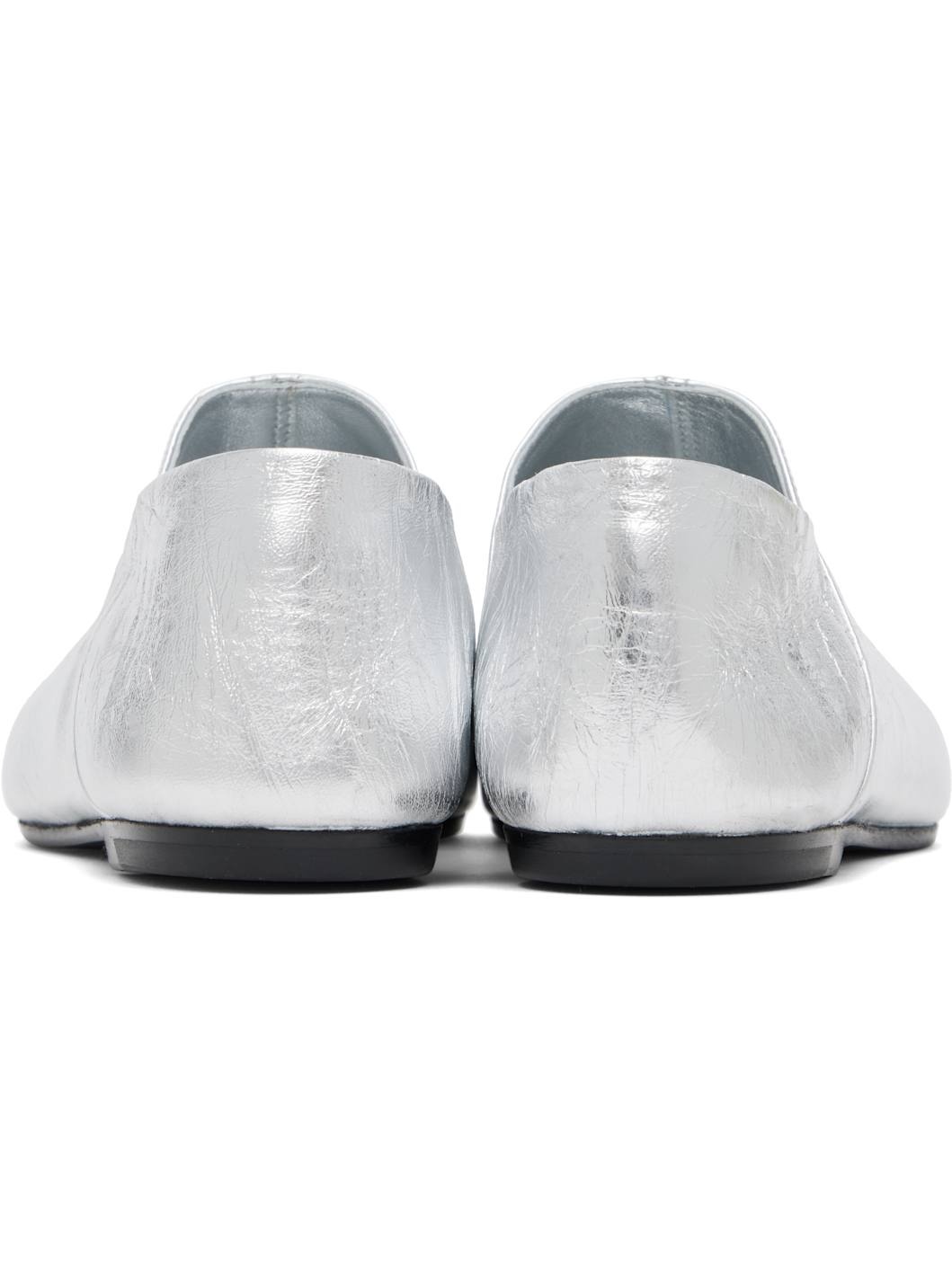 Silver Slip On Loafers - 2