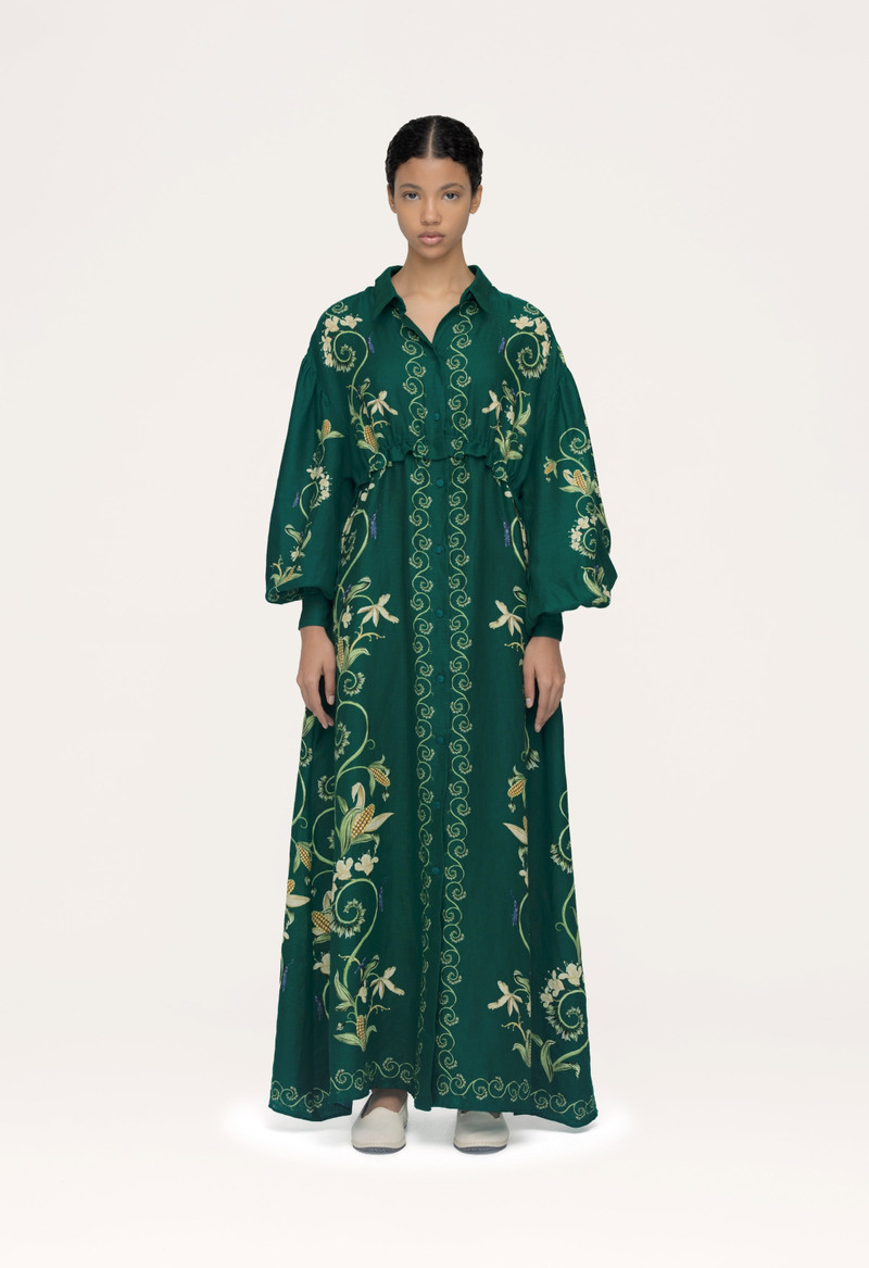 Agua by Agua Bendita Taos Esmeralda Maxi Shirt outlook