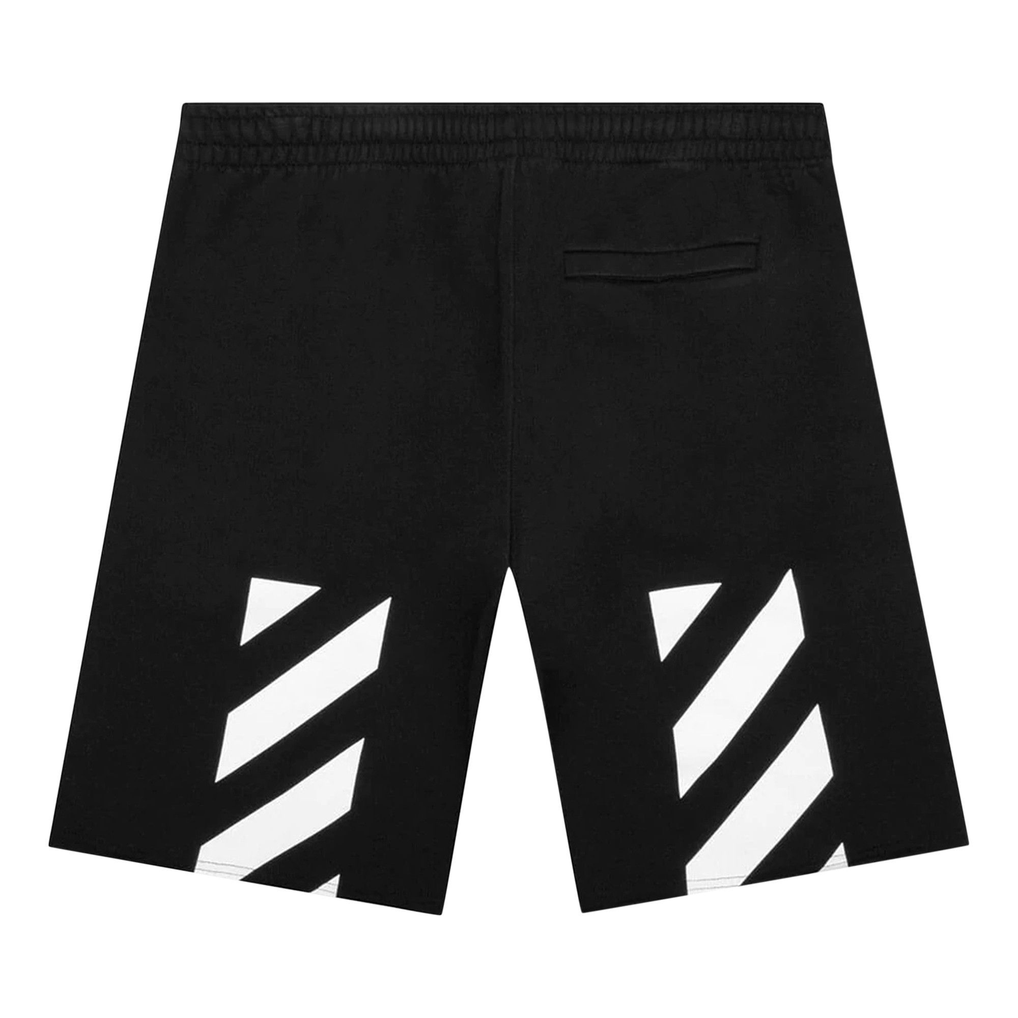 Off-White Diag Helvetica Sweatshort 'Black/White' - 2
