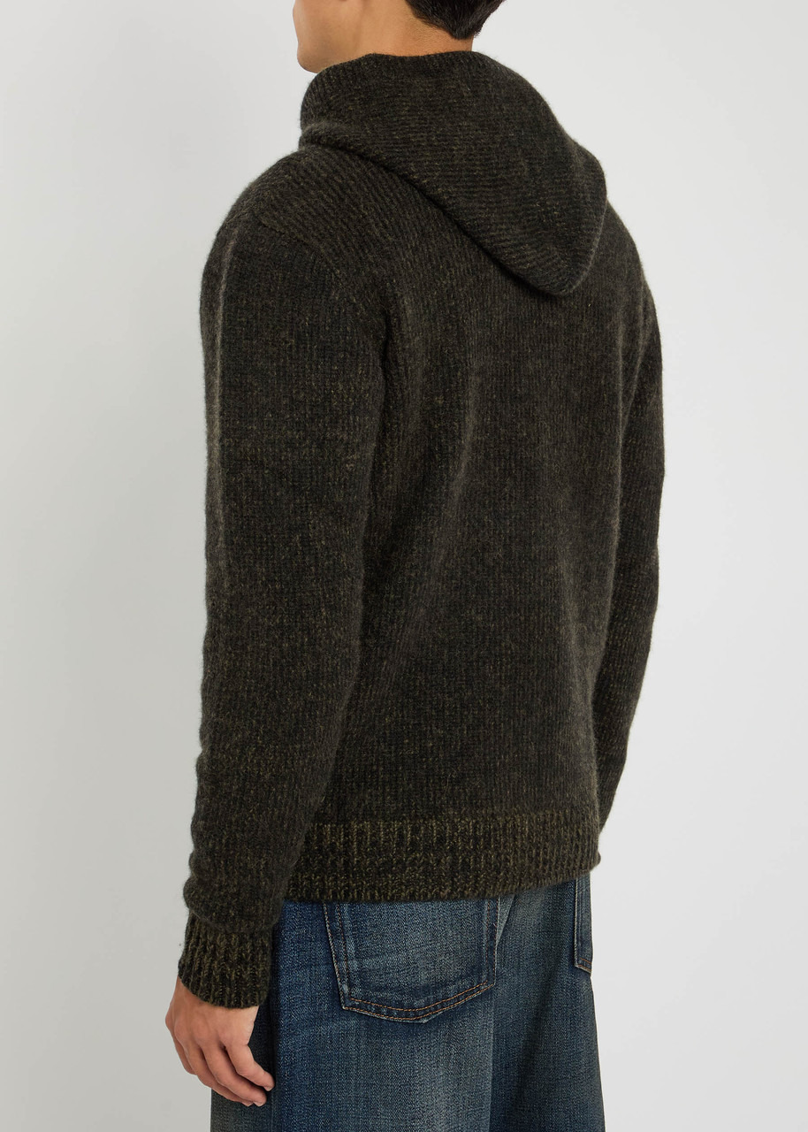 The Elder Statesman Plait Hooded Cashmere Jumper - 3