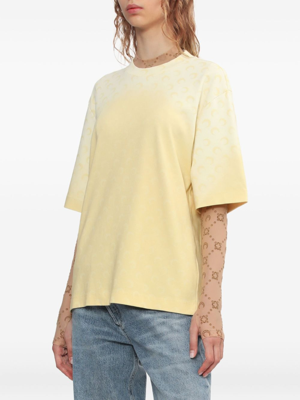 moon-print T-shirt - 2