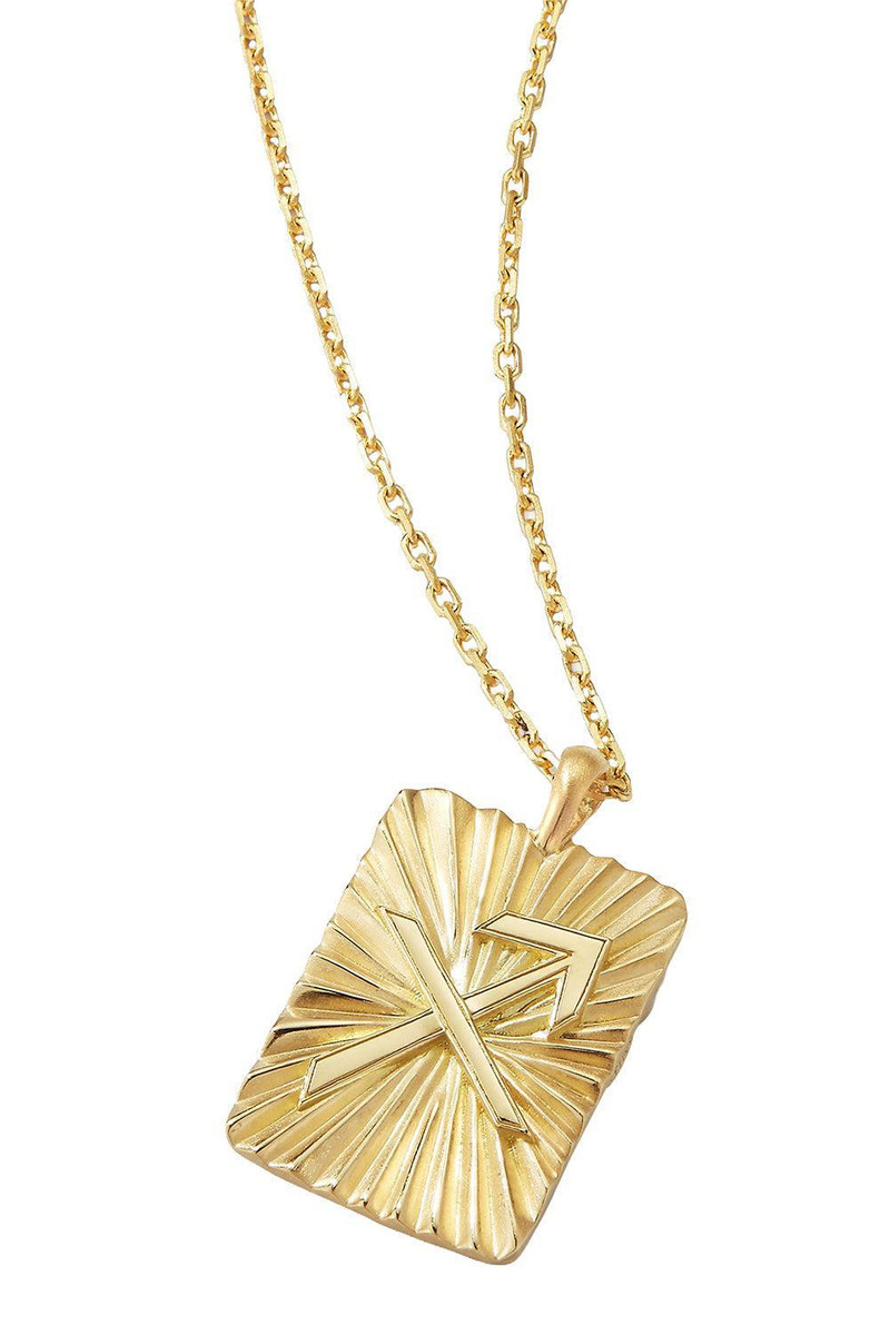 DAVID WEBB Diamond Sagittarius Pendant Necklace outlook