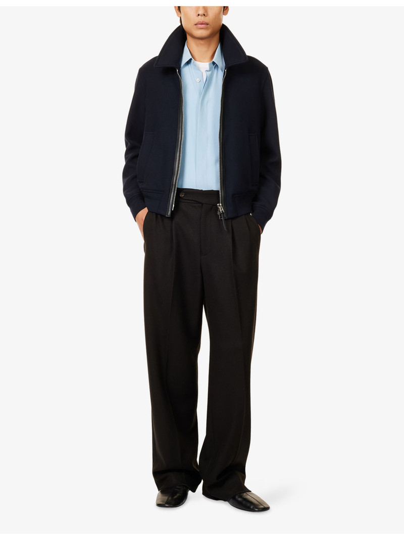 TOM FORD Pointed-Collar Double-Face Twill Wool Jacket outlook