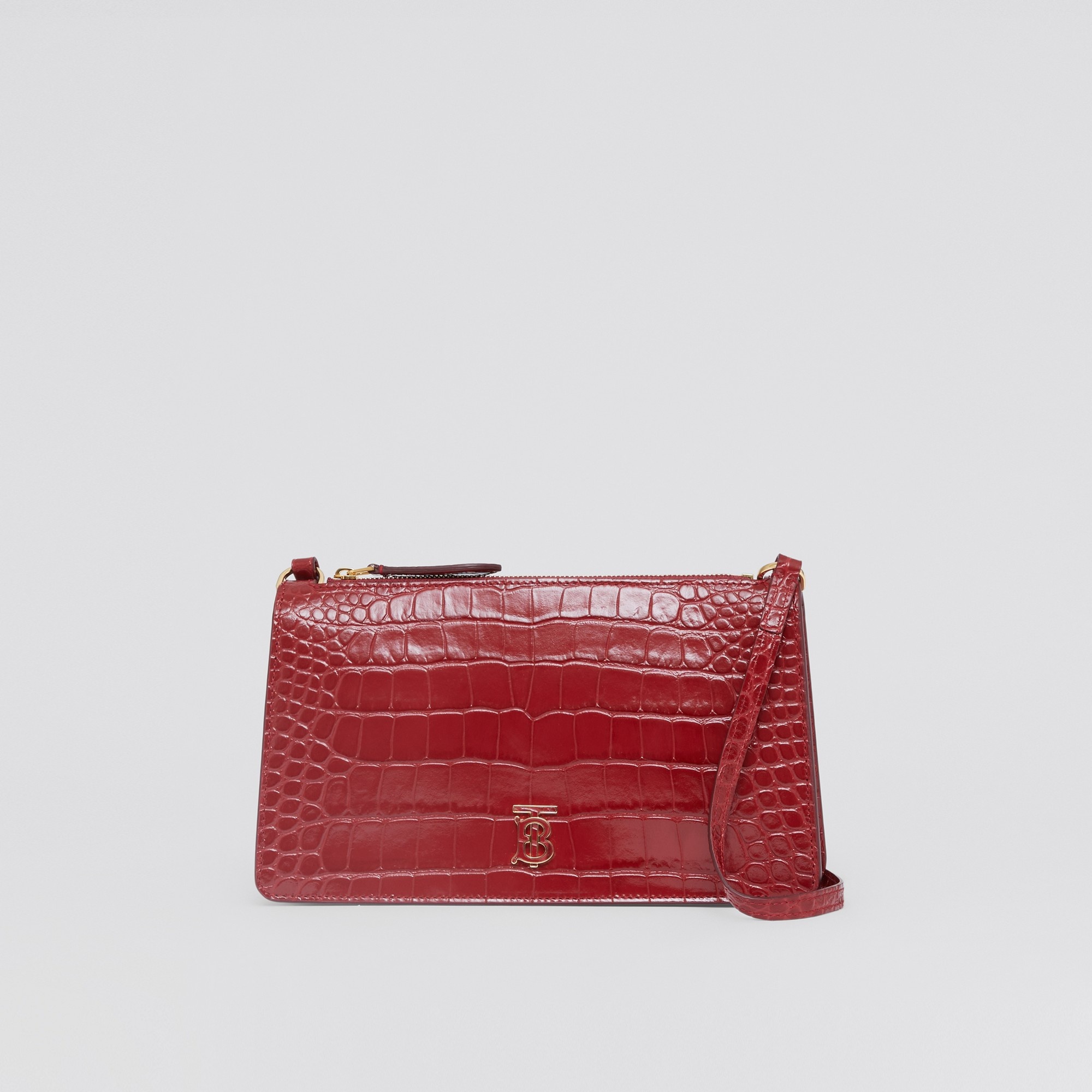 Embossed Leather TB Pouch - 1