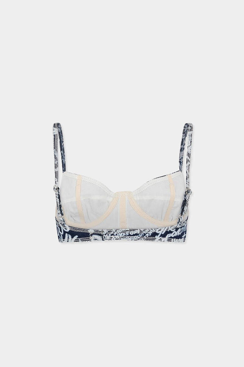 DSQUARED2 REBEL HIBISCUS DARK FLOWER WASH TIKI BRA outlook