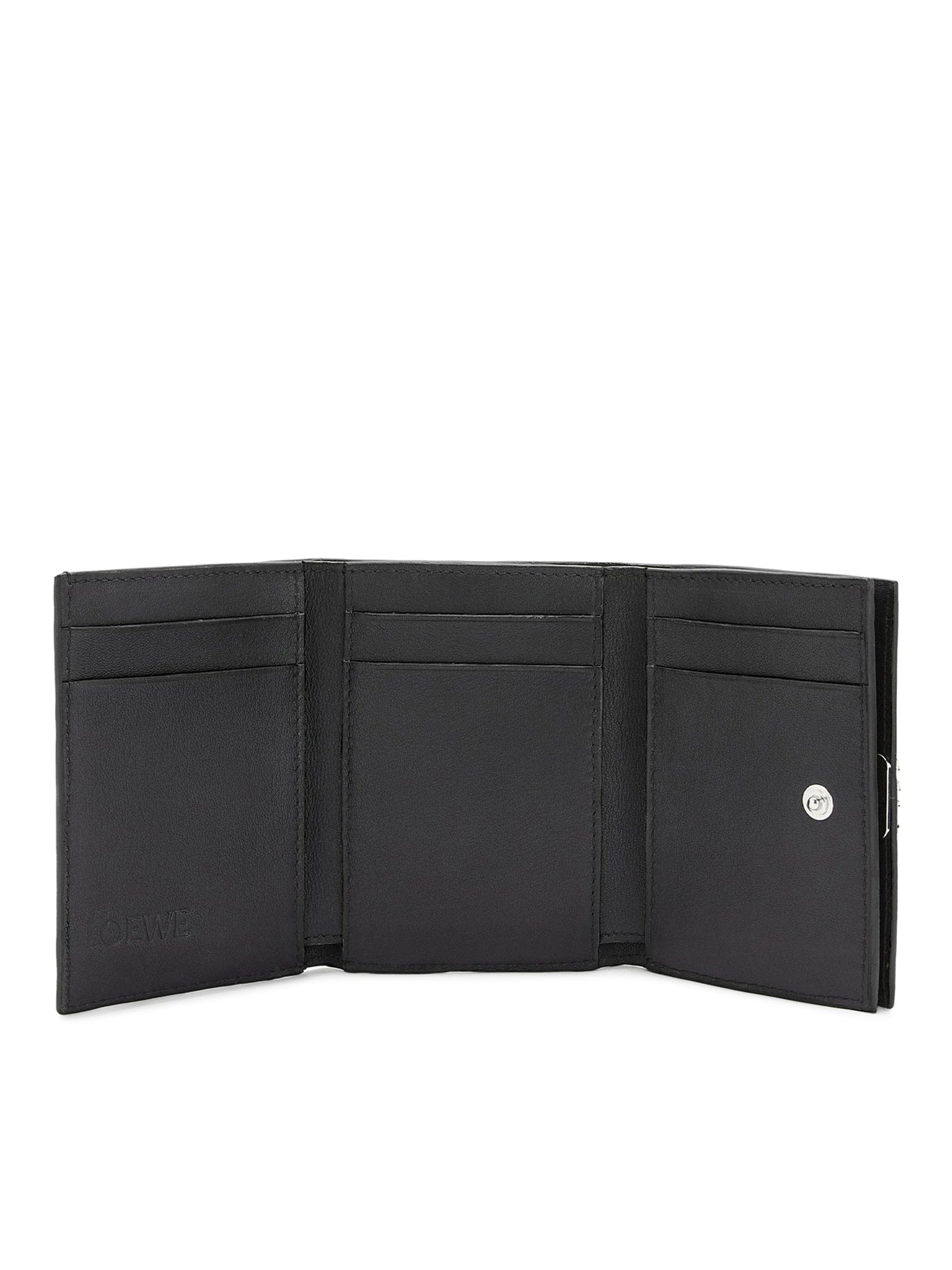 ANAGRAM TRIFOLD WALLET IN PEBBLE GRAIN CALFSKIN - 2