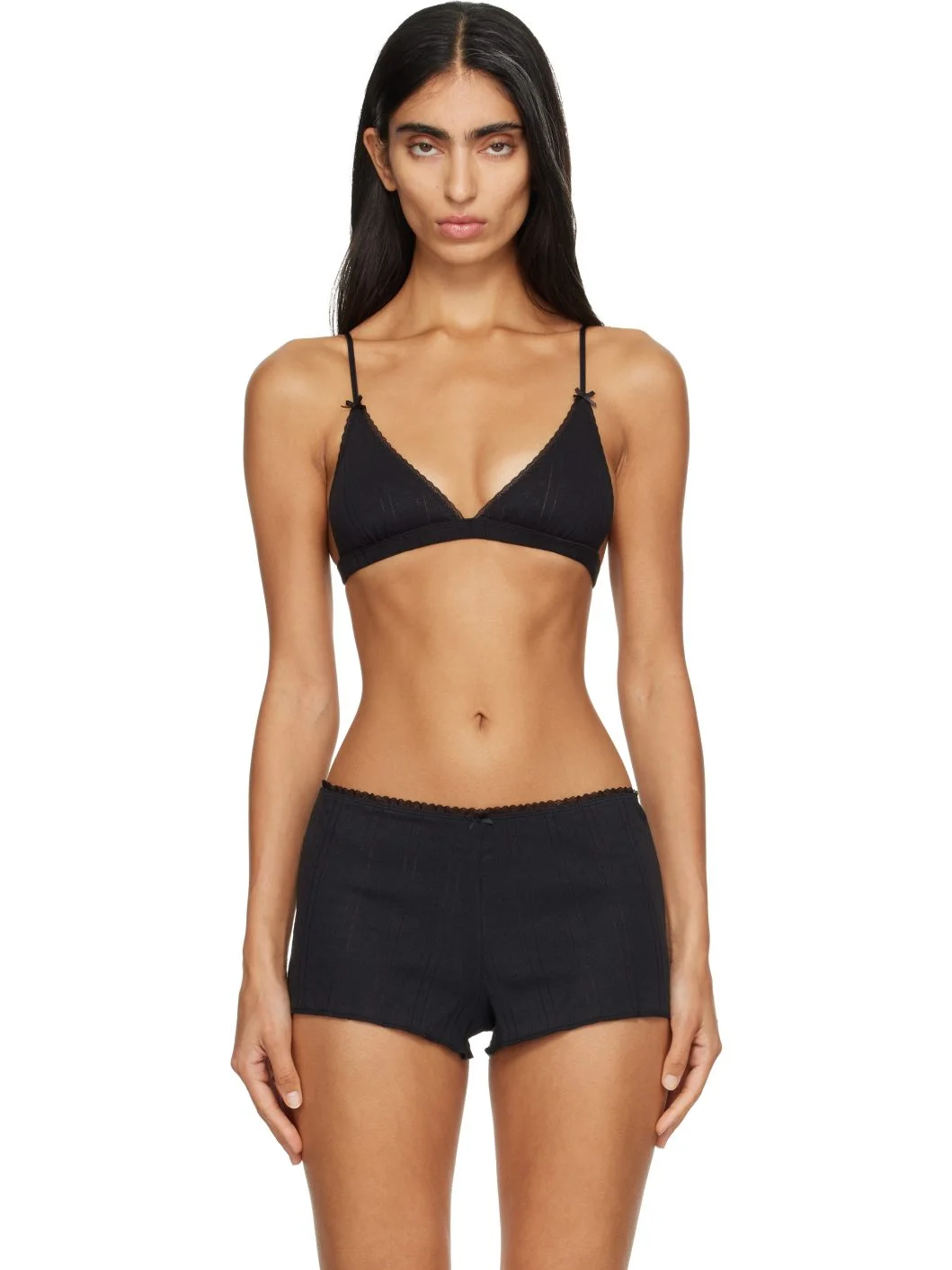 Black 'The Triangle' Bralette - 1