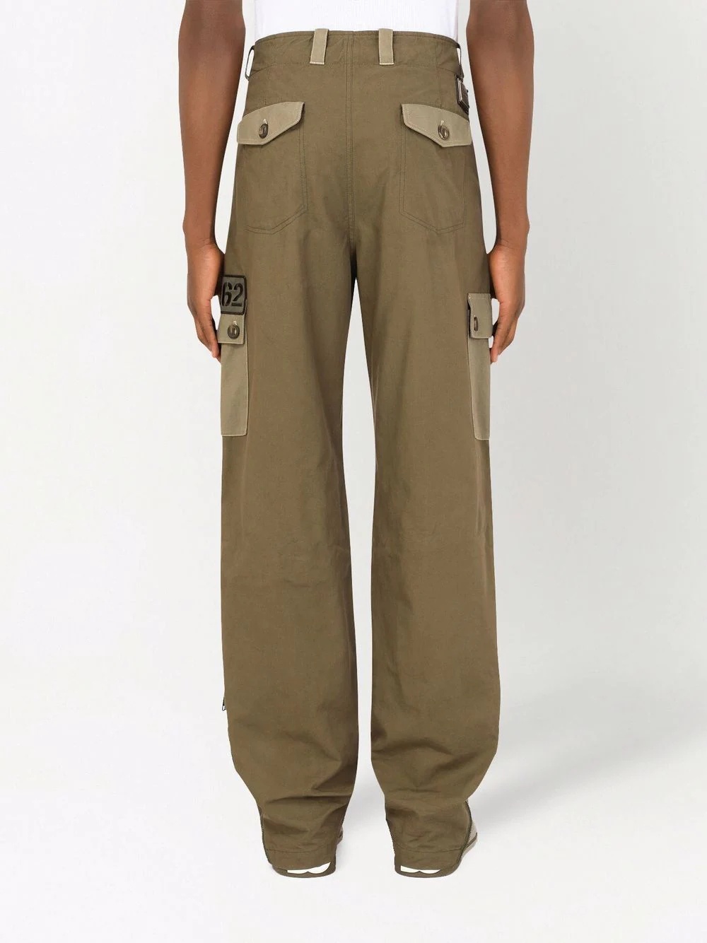 high-waisted cargo pants - 4