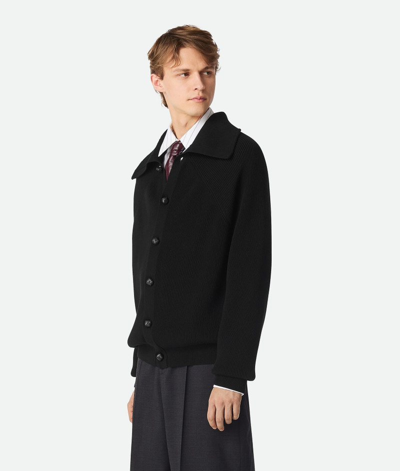 Bottega Veneta Cotton English Rib Cardigan outlook