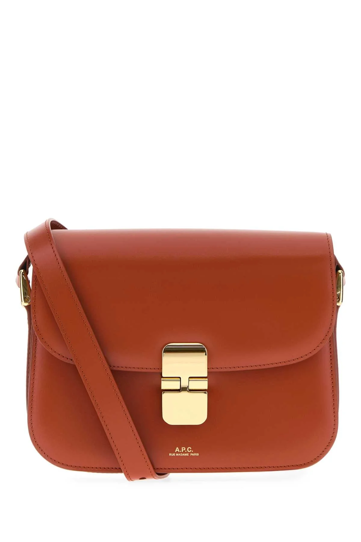 A.P.C. Women Brick Leather Small Grace Crossbody Bag - 1