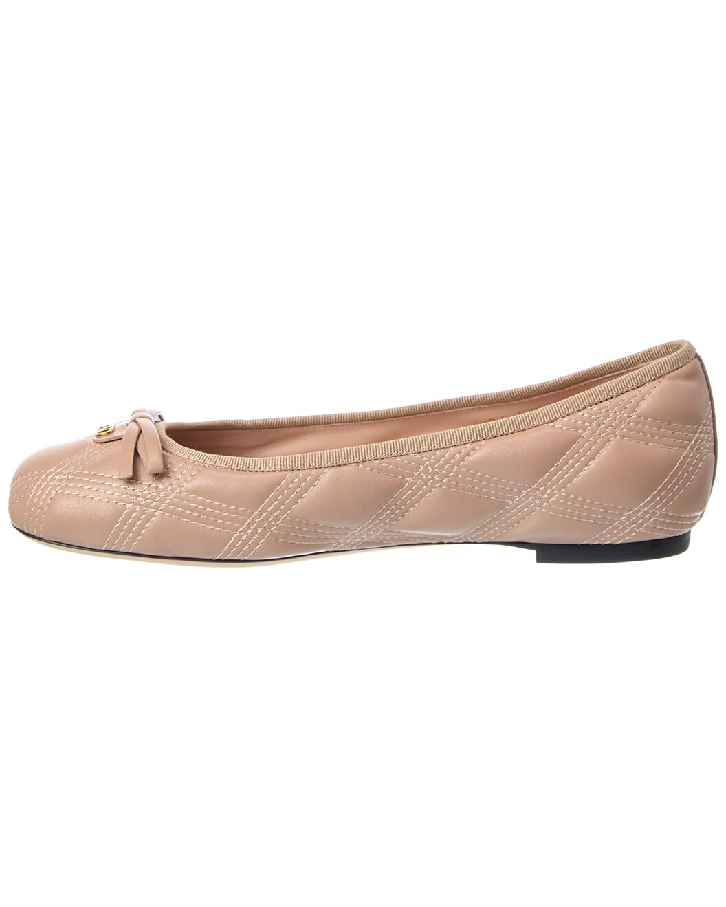 Valentino Bow Quilted Leather Flat - 2