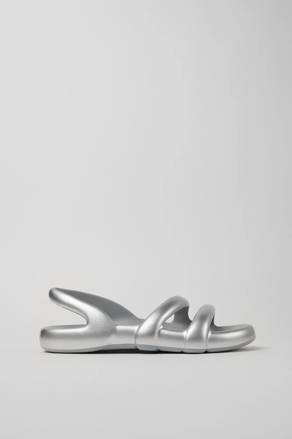 Kobarah Flat Silver Sandals. - 1