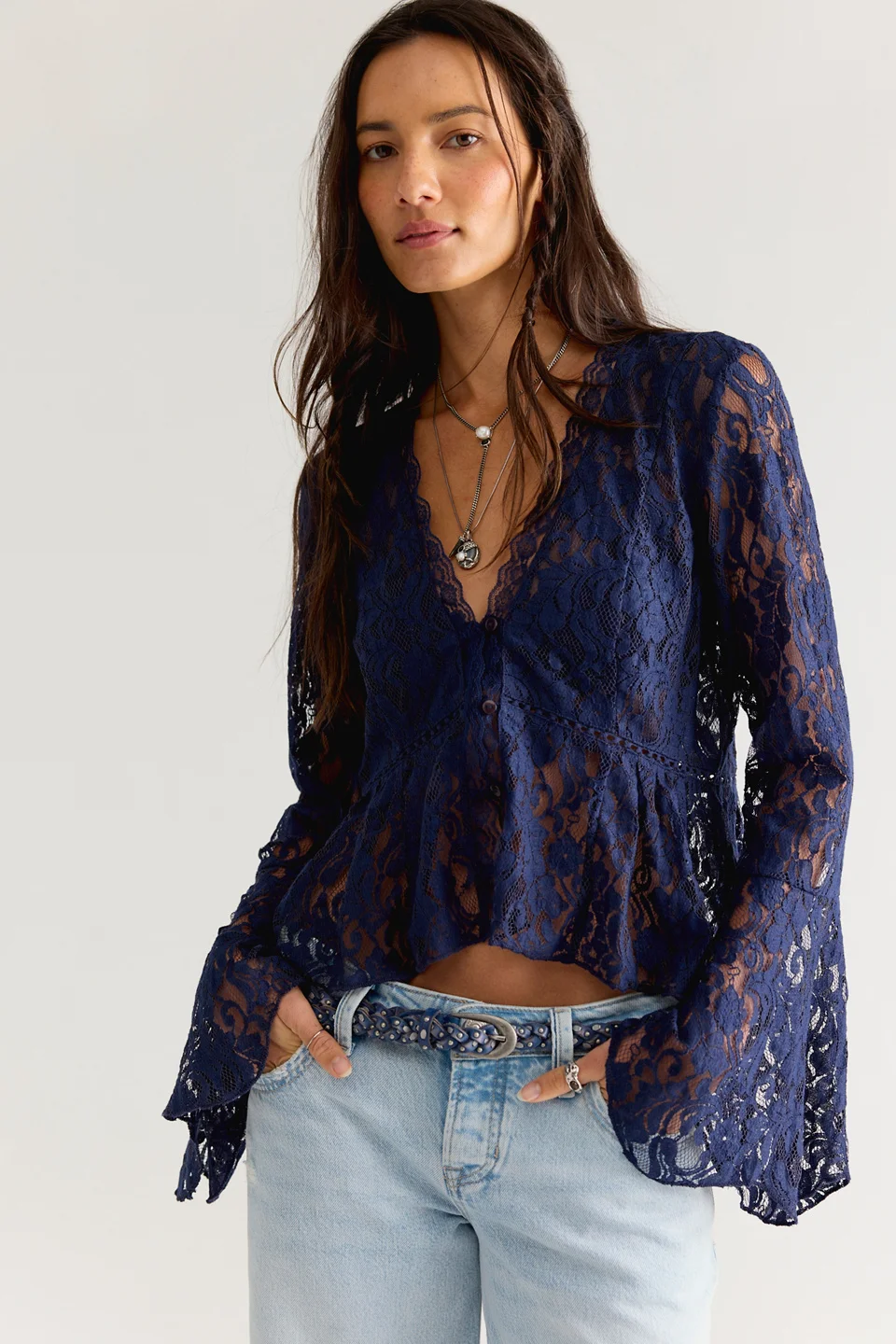 Whispering Love Lace Top - 1