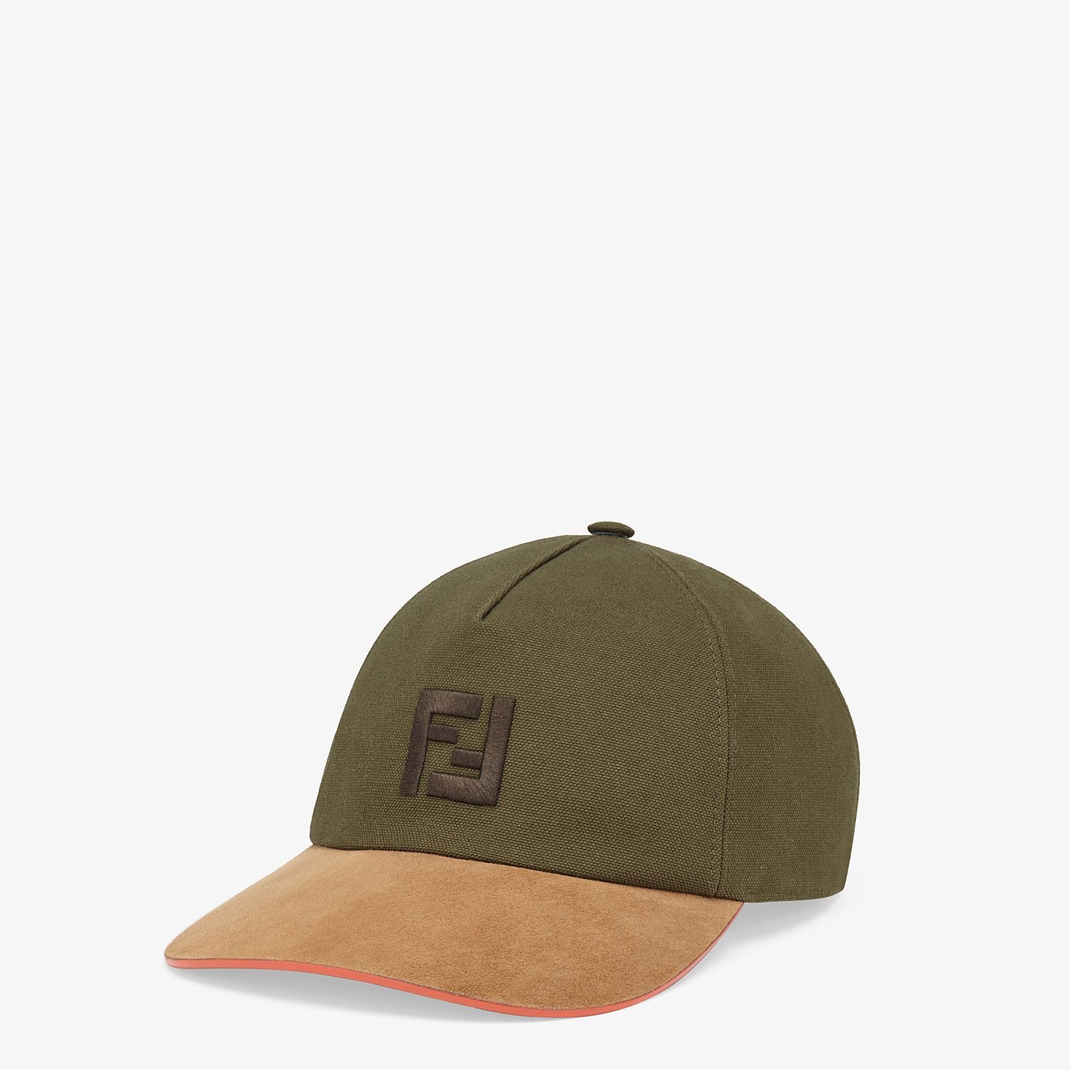 Green canvas baseball cap - 1