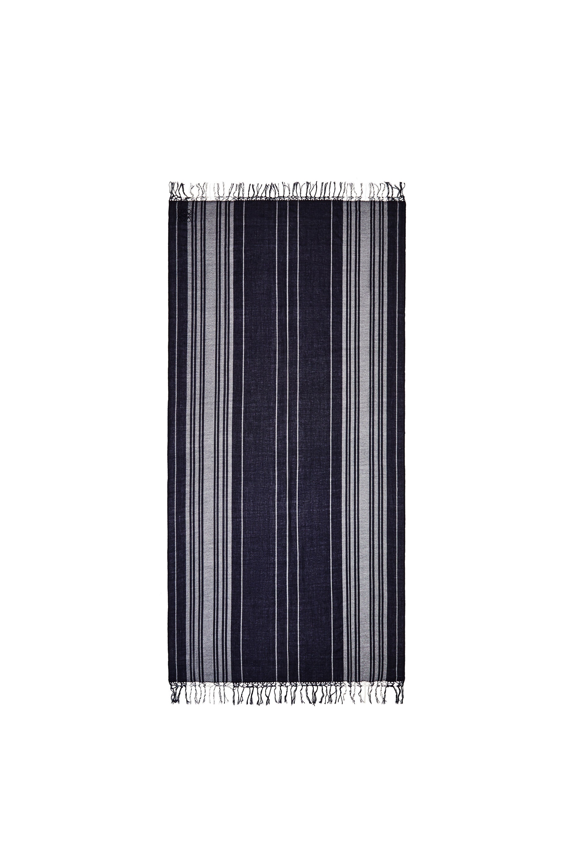 Scarf in striped cashmere - 2