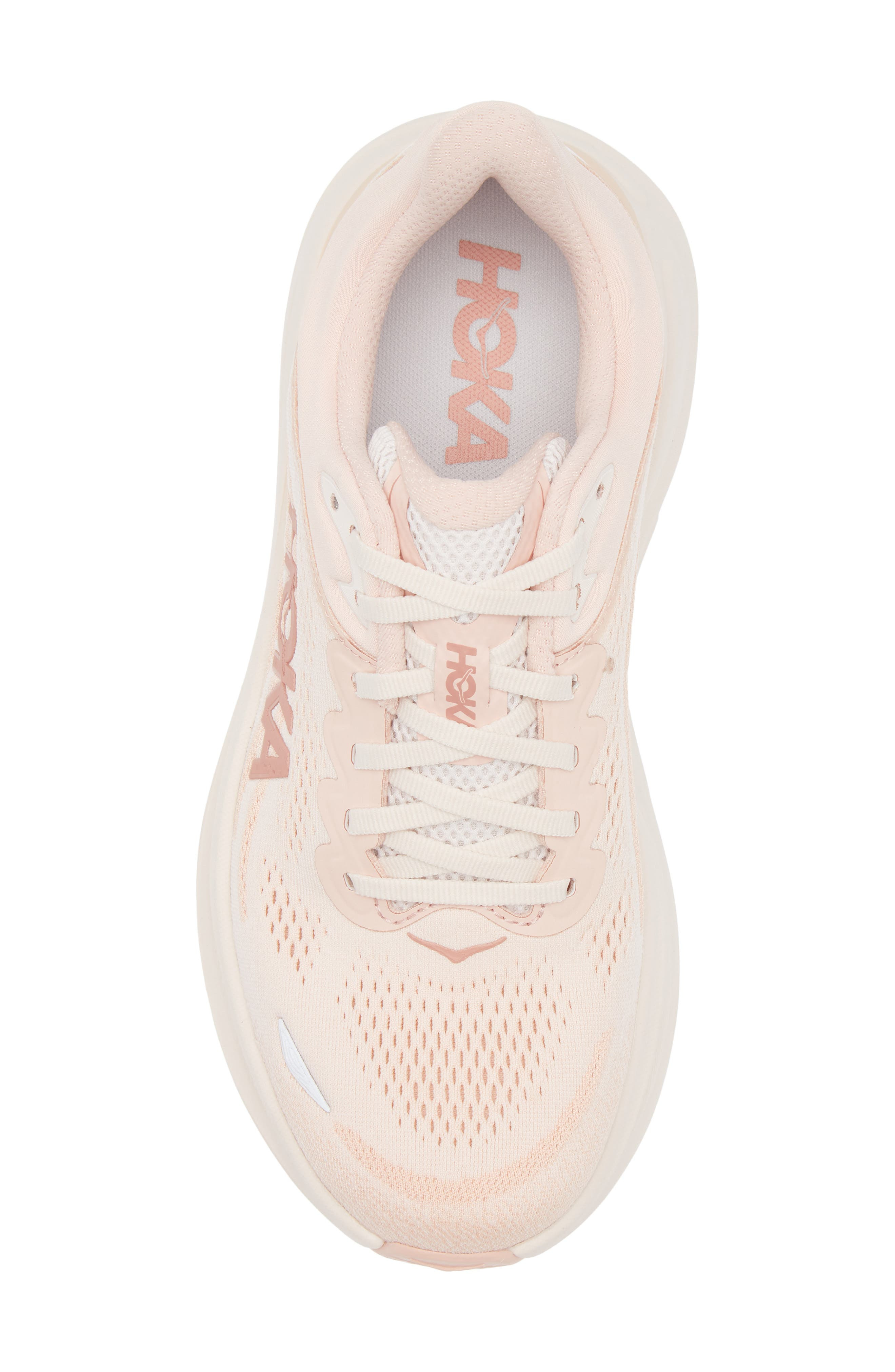 HOKA Bondi 9 Running Shoe in Rose Latte /Rose Cream at Nordstrom - 5