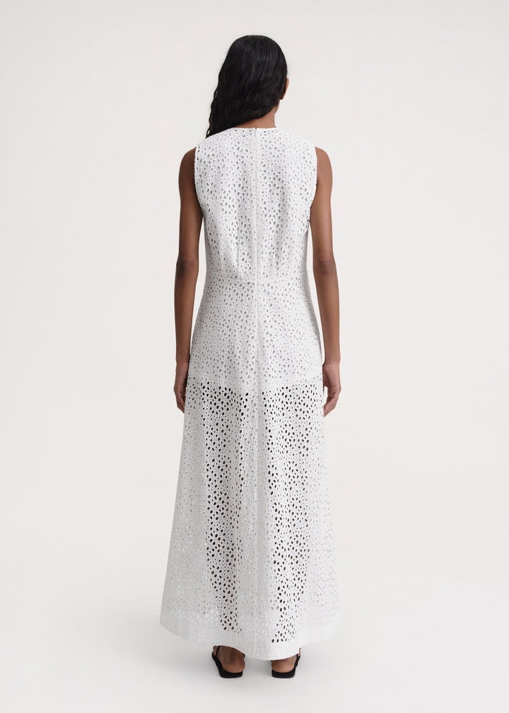 Broderie anglaise dress white - 5