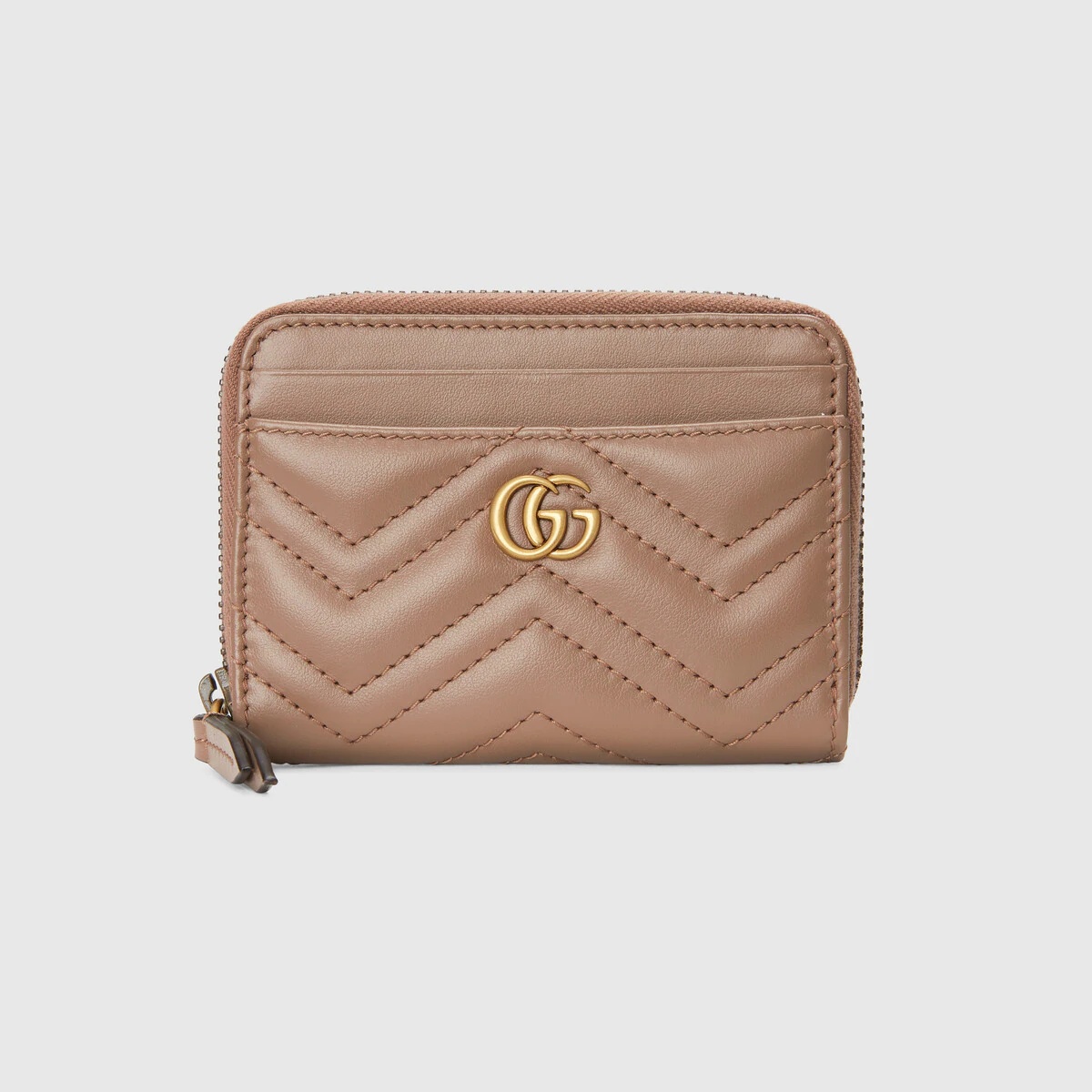 GG Marmont matelassé zip card case - 1