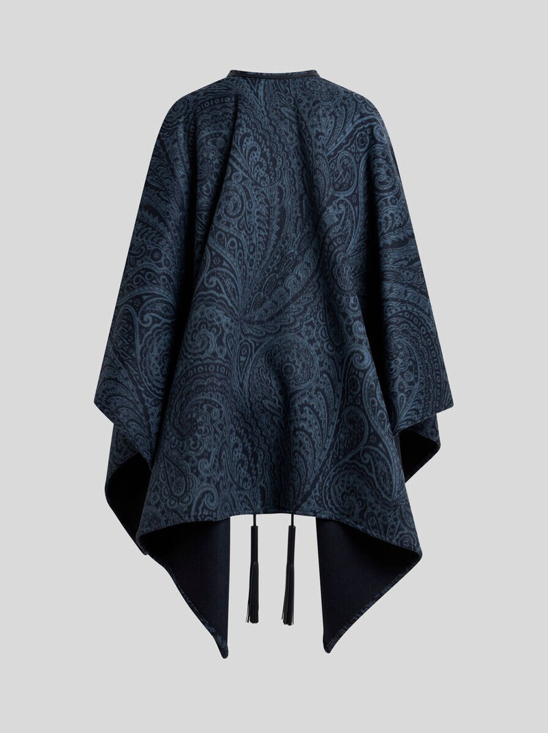 Etro WOOL AND CASHMERE JACQUARD CAPE outlook