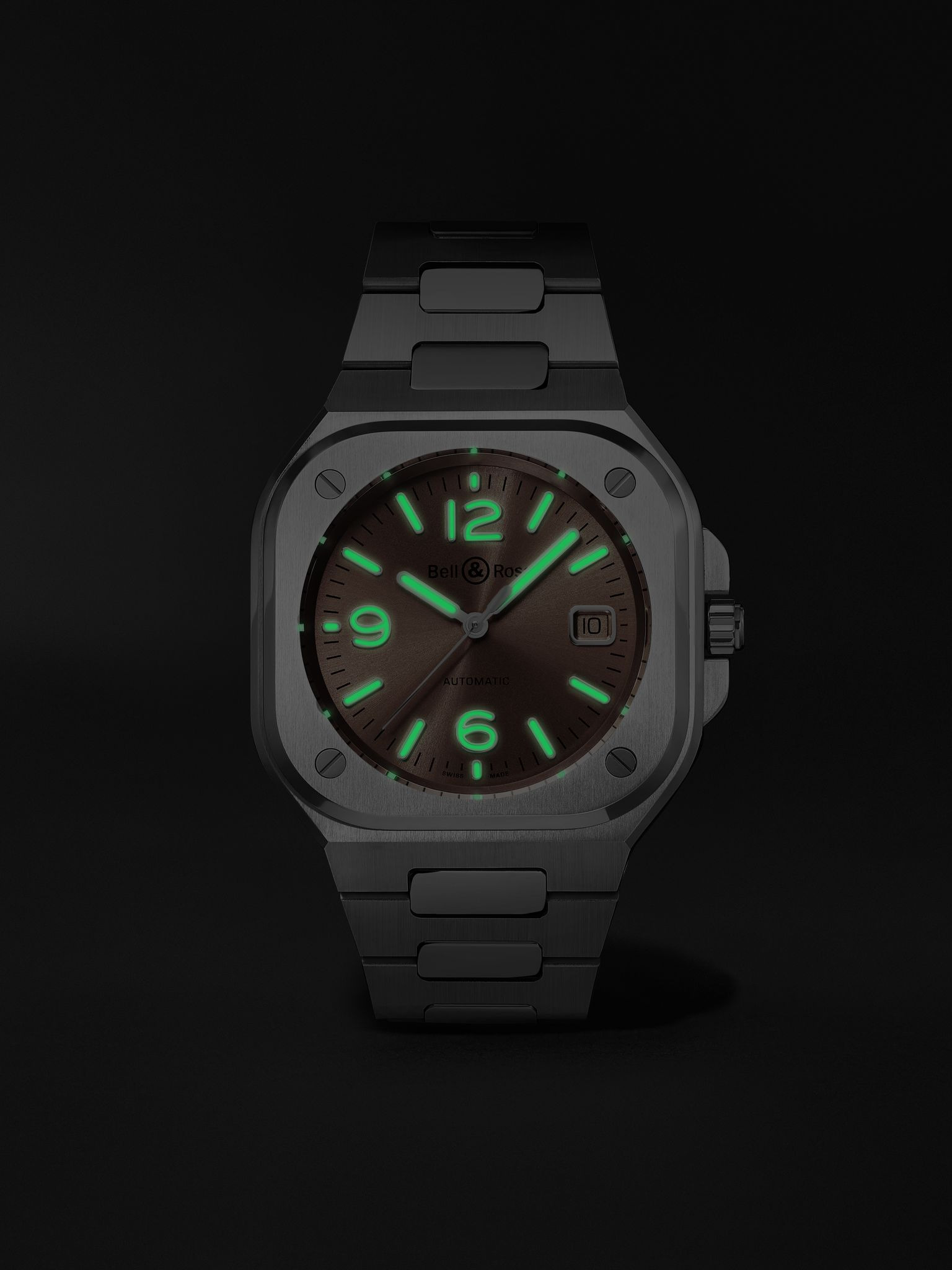 BR 05 Automatic 40mm Stainless Steel Watch, Ref. No. BR05A-BR-ST/SST Copper - 9