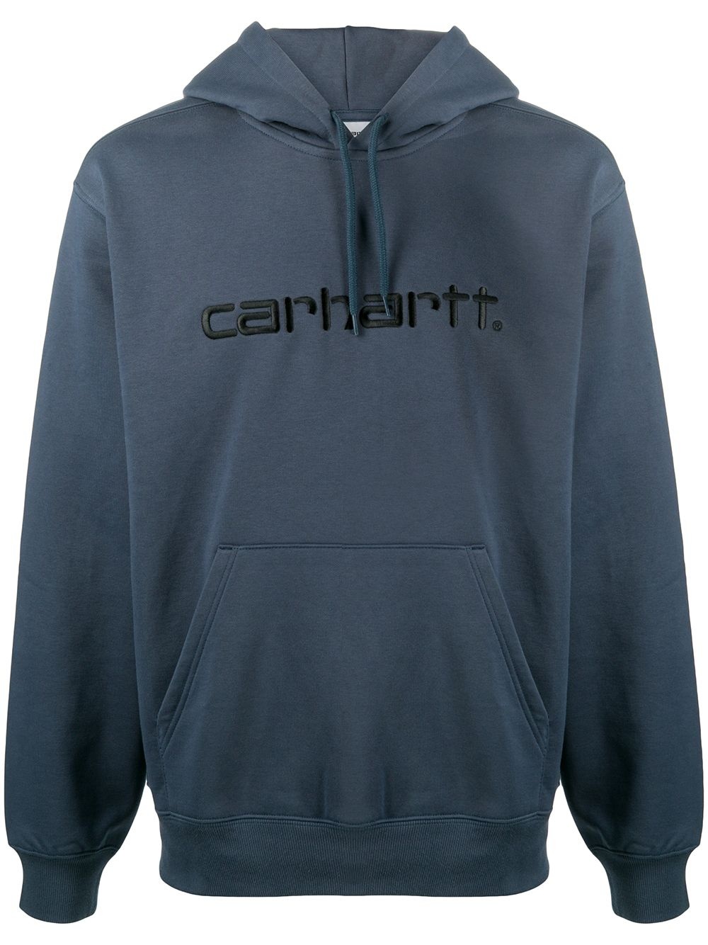 logo print hoodie - 1