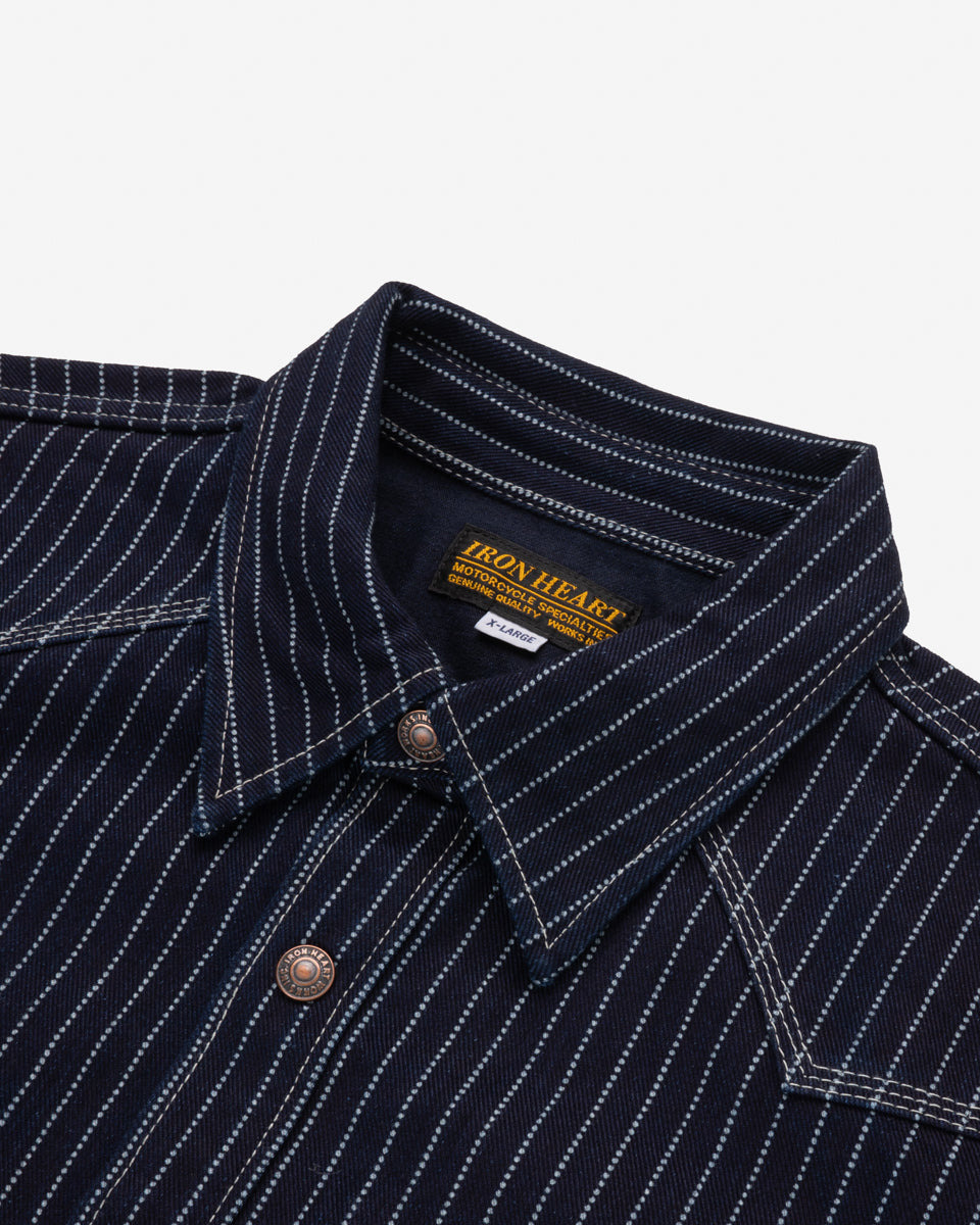 IHSH-227-IND 12oz Wabash CPO Shirt - Indigo - 11