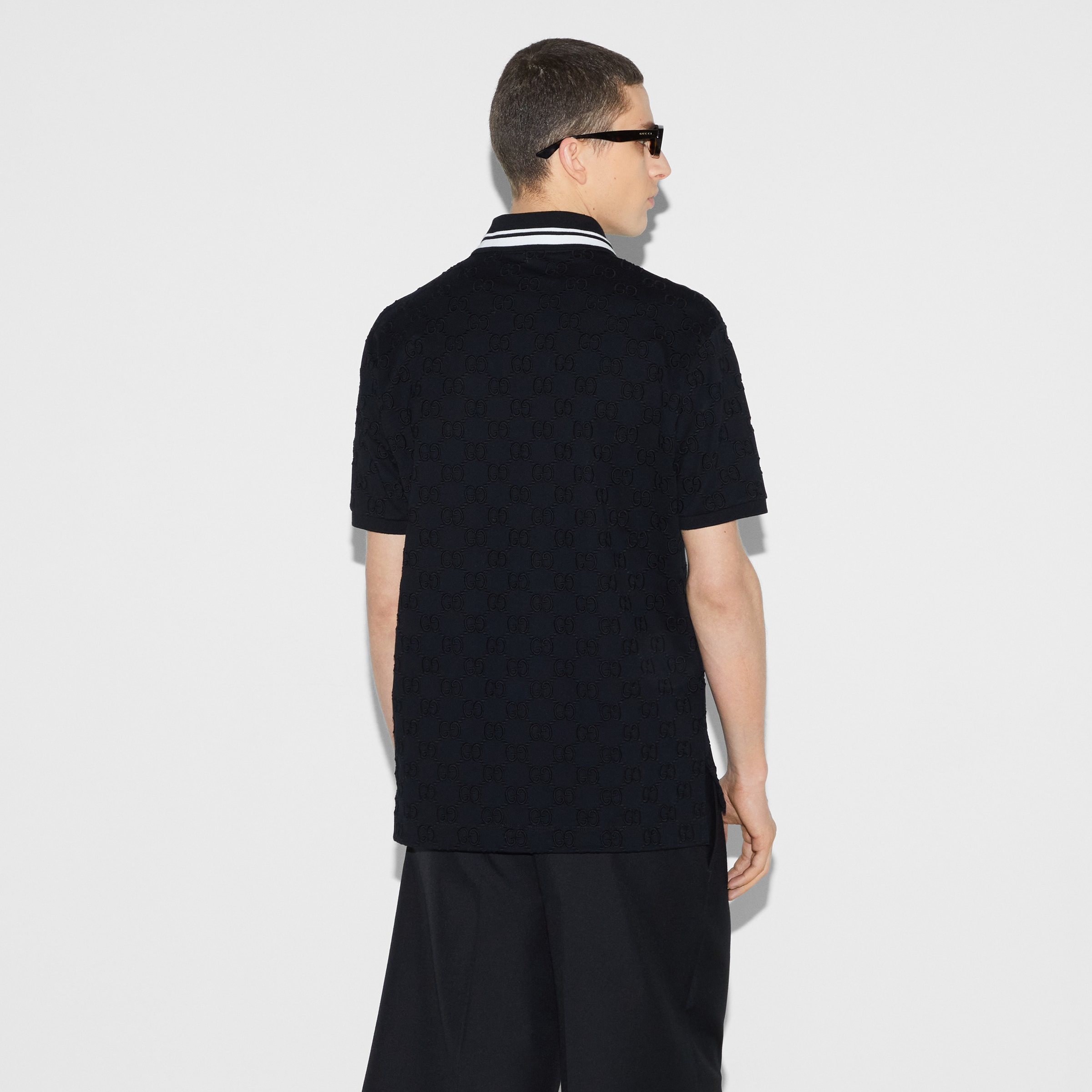 GG stretch cotton polo - 4