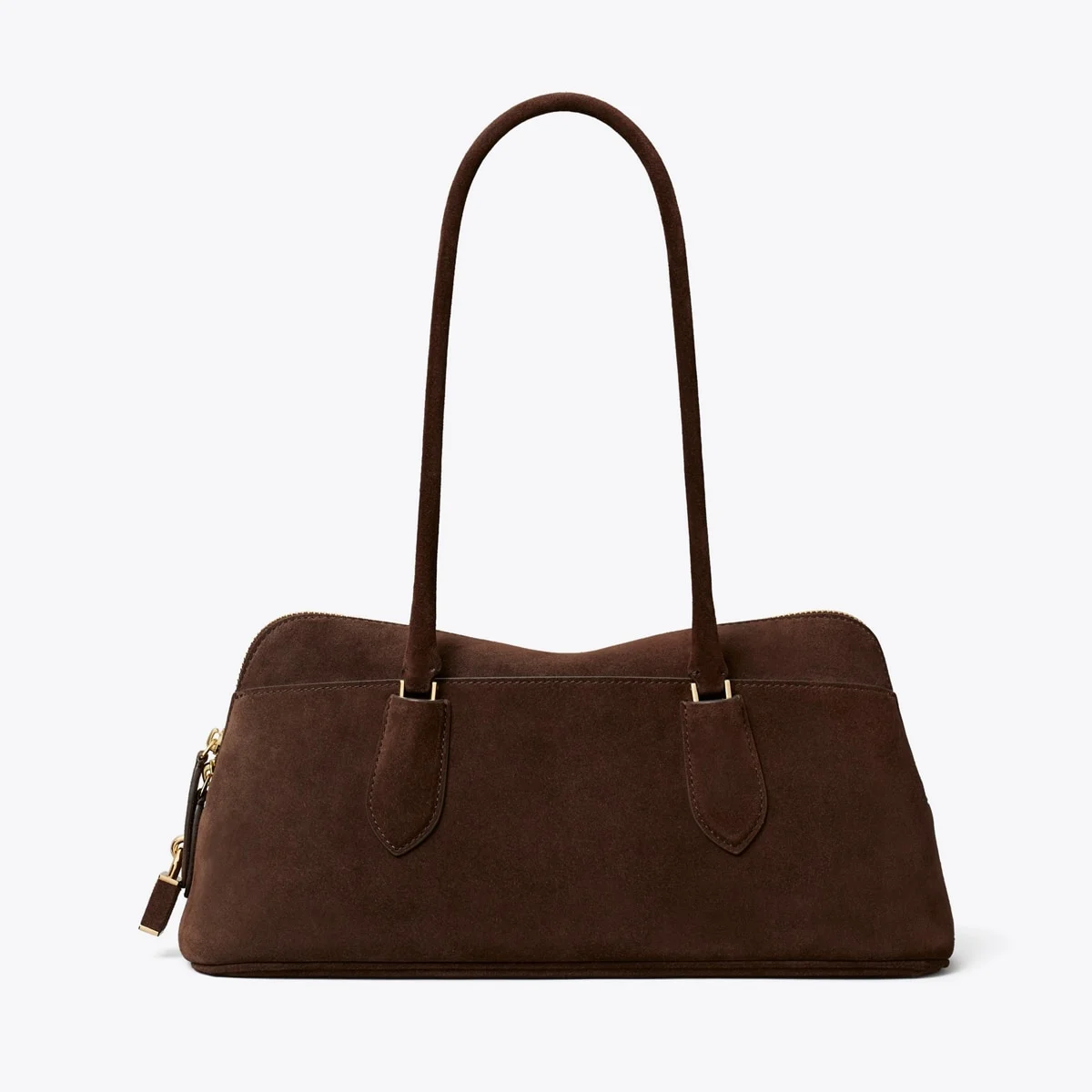 Lock Suede East-West Satchel - 1
