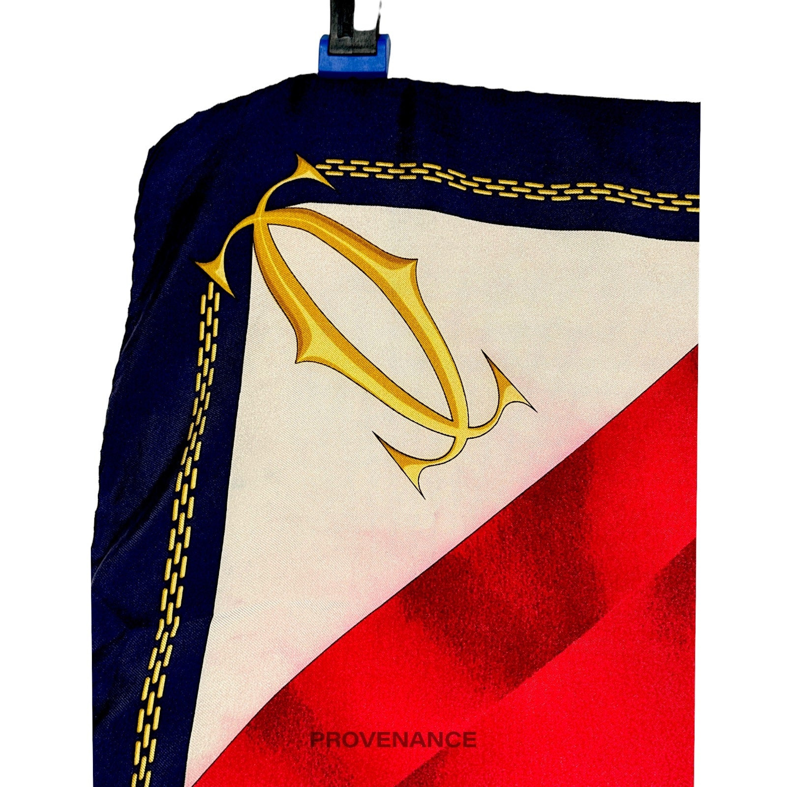 Cartier Ruby Gem Chain Logo Silk Scarf - Multicolor 80 - 7