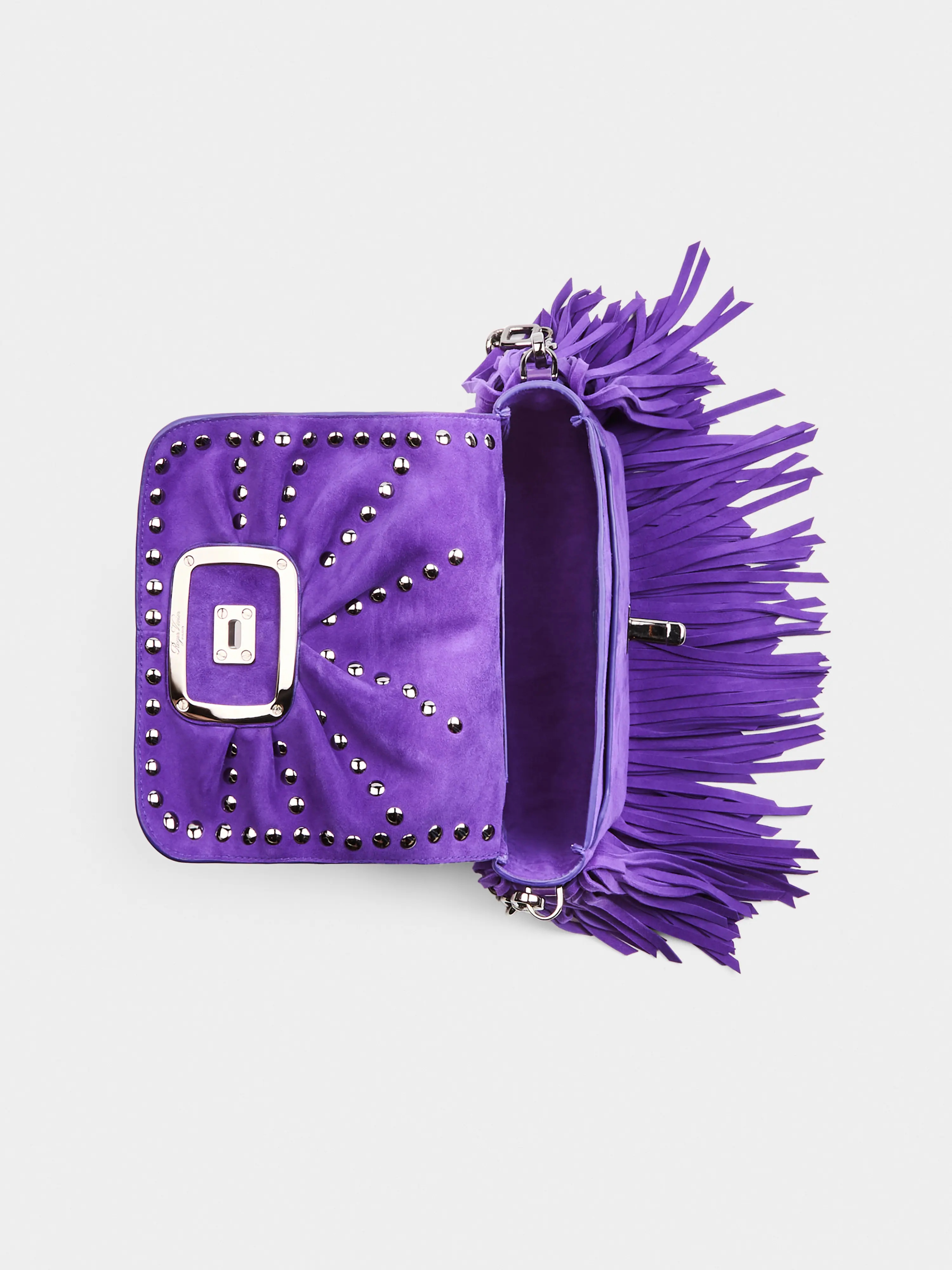 Viv' Choc Mini Bag in suede - 6