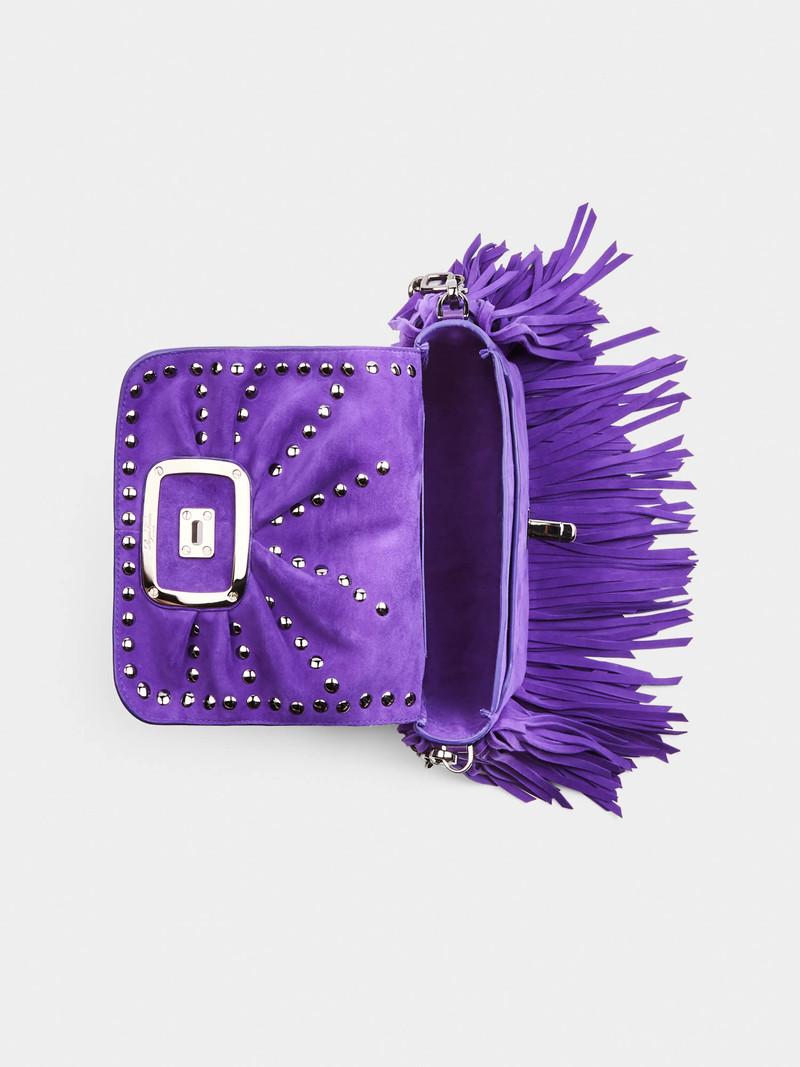 Viv' Choc Mini Bag in suede 6