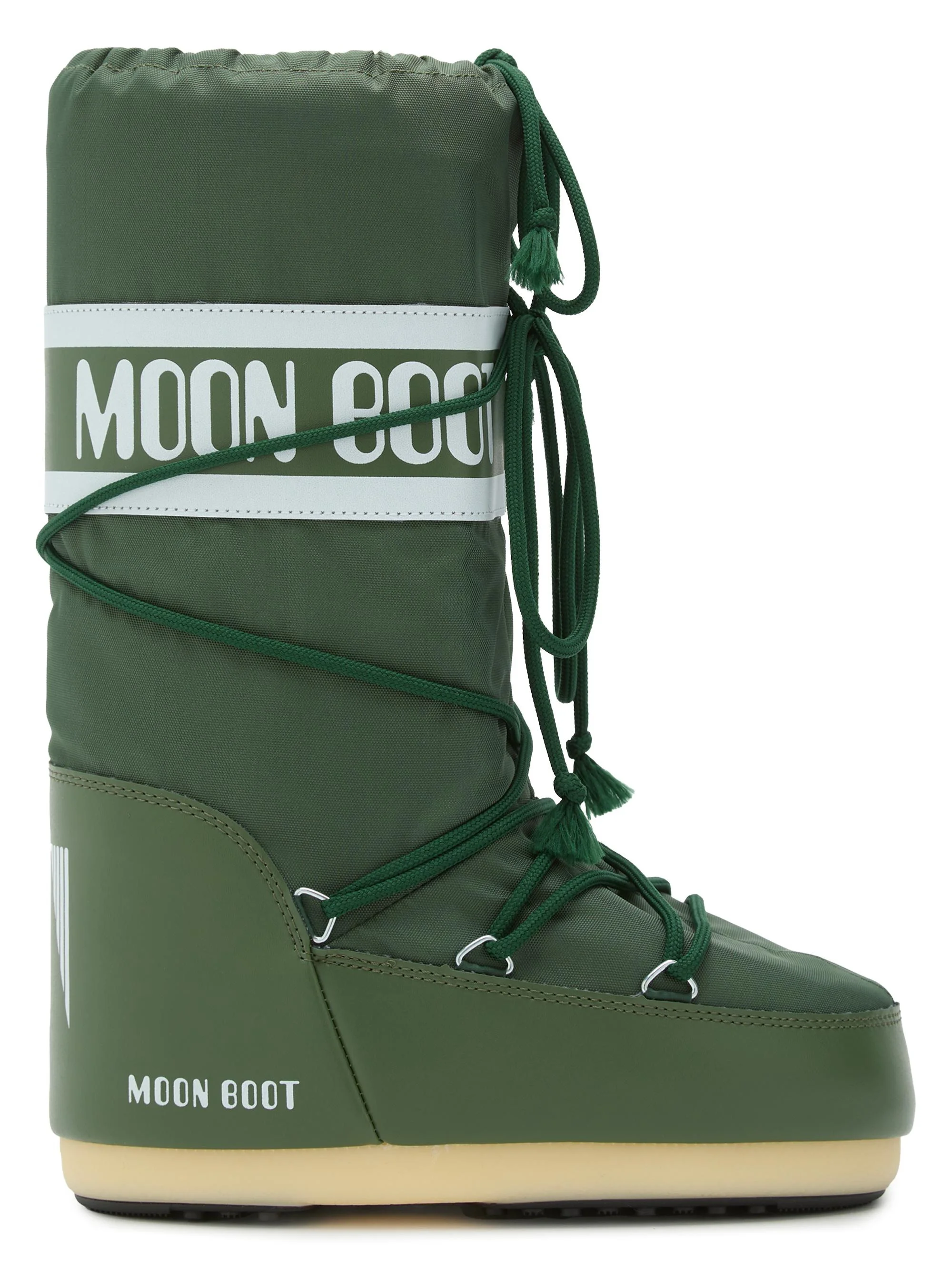 Men's Unisex Icon Nylon Snow Boots - Forest Green - 1