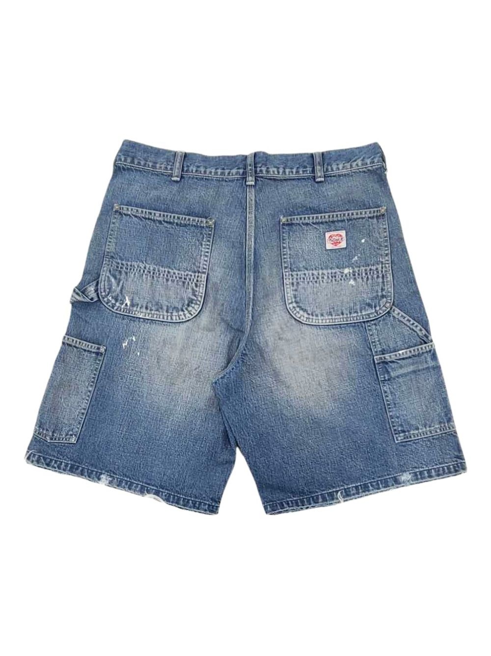 distressed denim shorts - 2