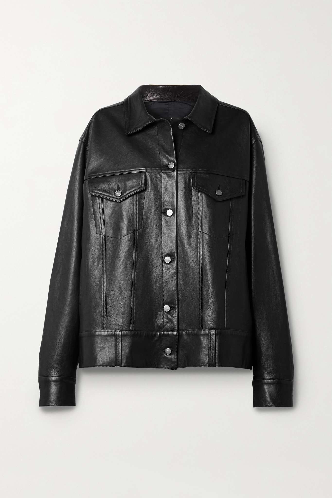 Grizzo oversized leather jacket - 1