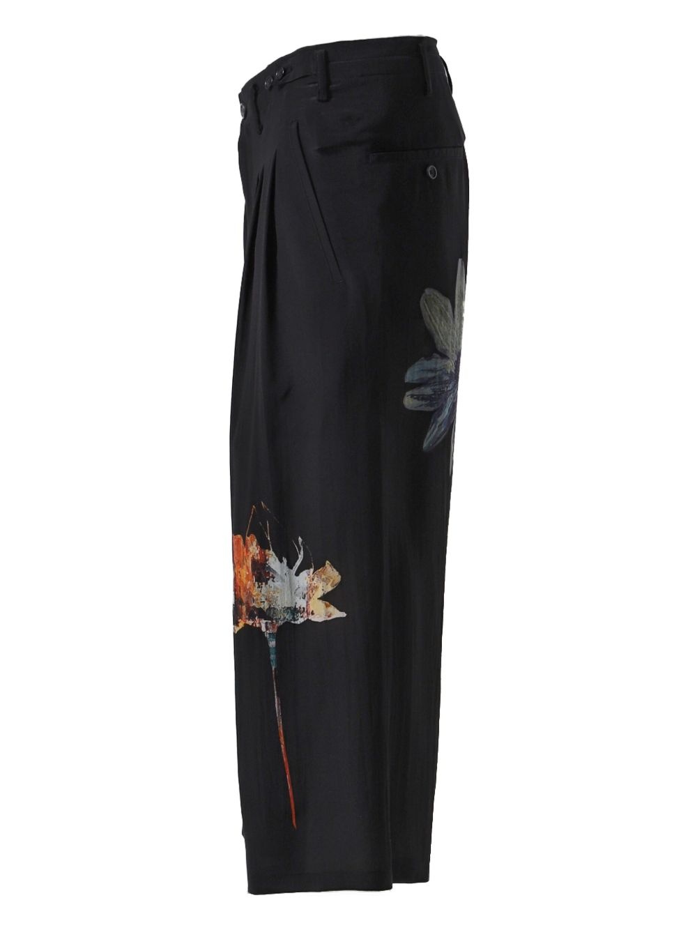 silk wide-leg trousers - 3