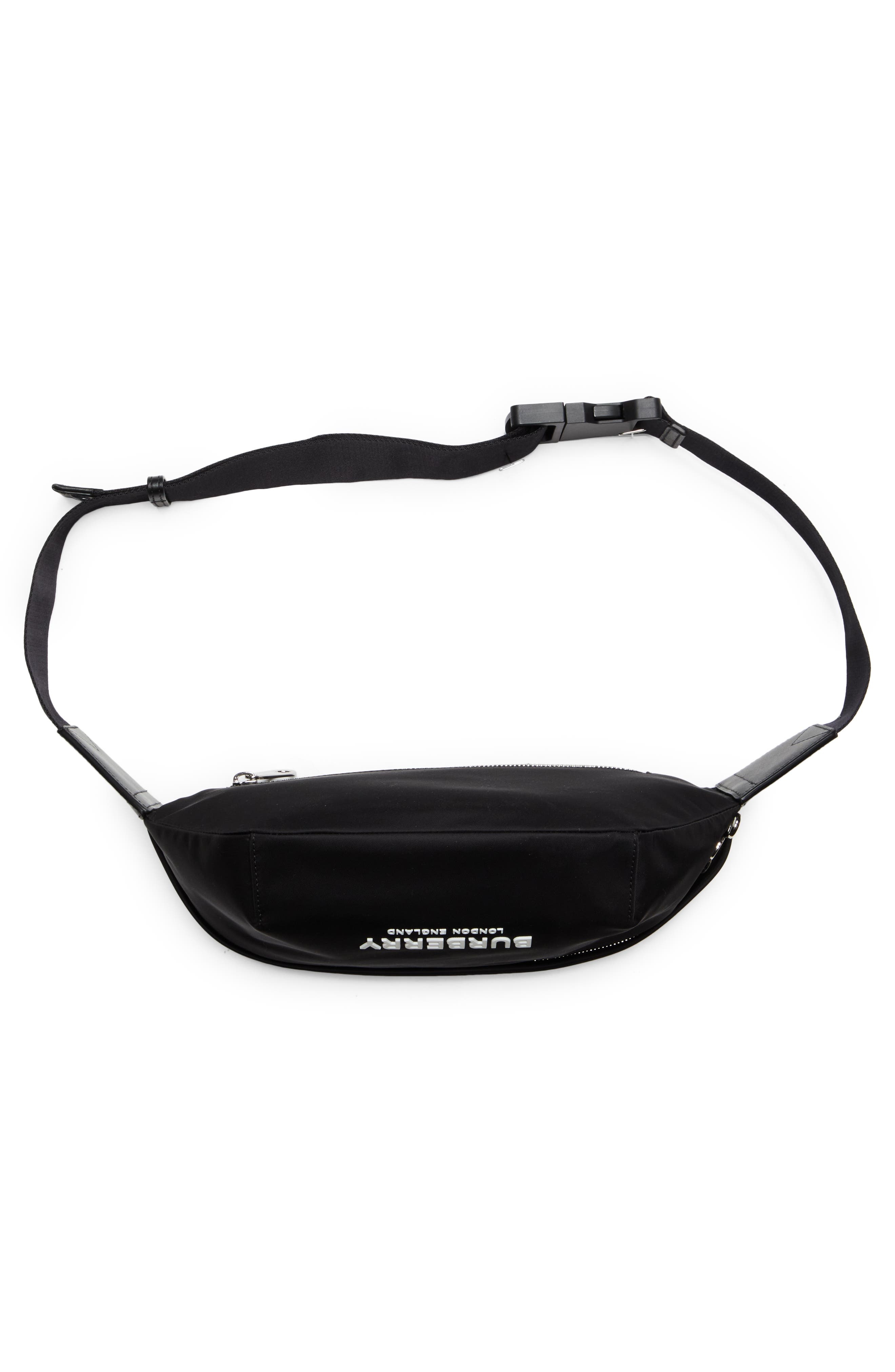 burberry Medium Sonny Logo Nylon Belt Bag in Black at Nordstrom - 7