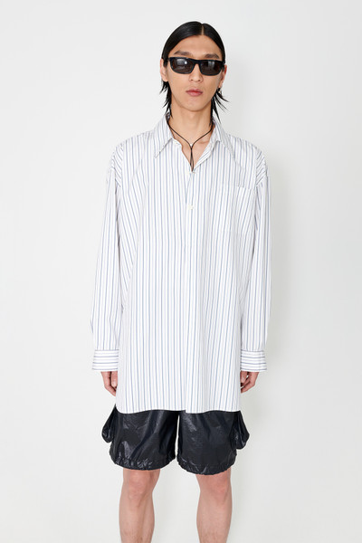 Our Legacy Popover Shirt Olympic White Stripe outlook