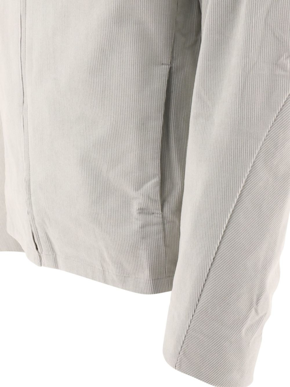 corduroy zip-front shirt jacket - 5