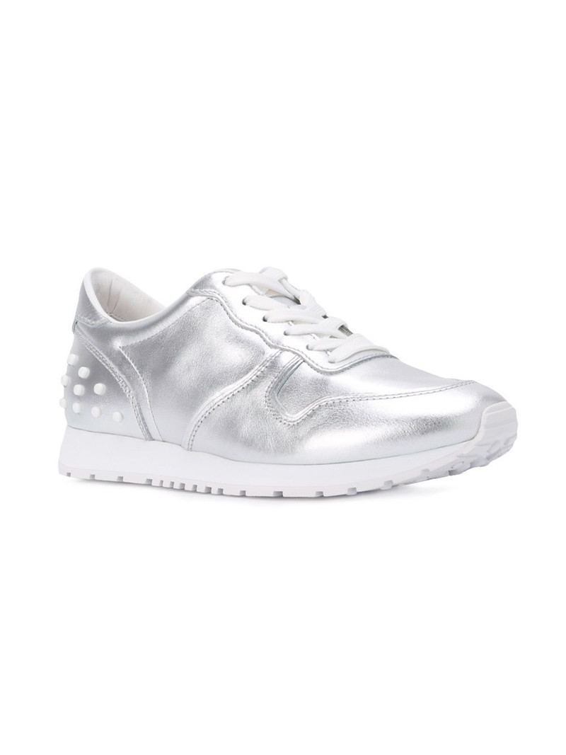 Tod's metallic sneakers outlook