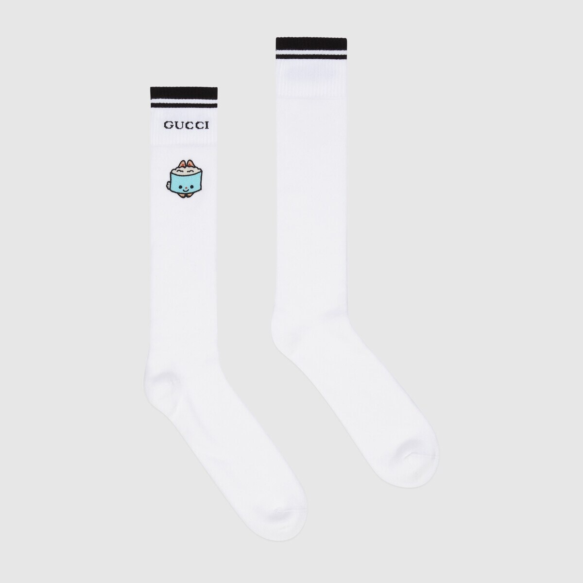 Cotton blend socks with animal patch - 2