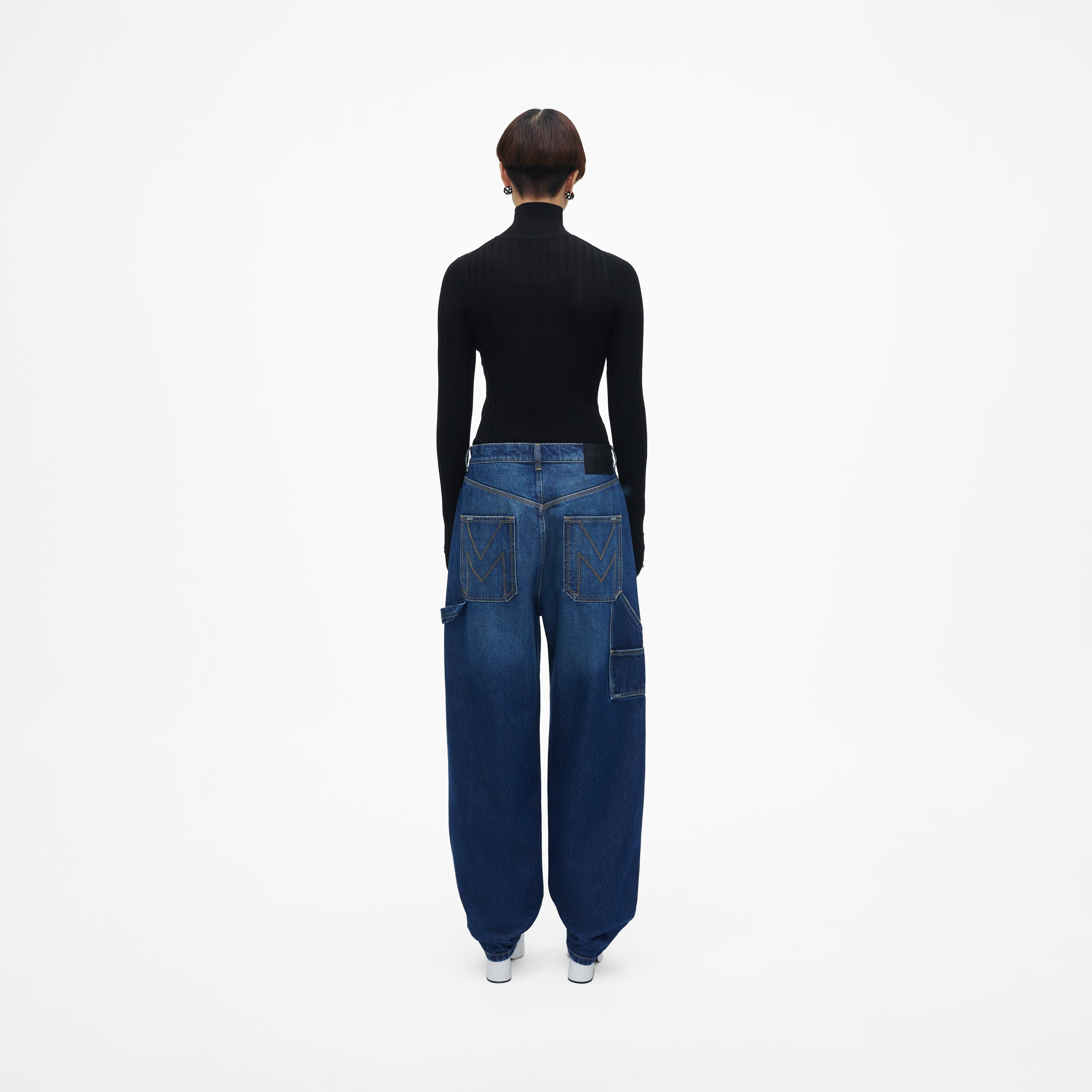 【関税&送料込】Marc Jacobs Blue Washed-Effect Jeans Blue 'The Washed Monogram' Jeans by Marc Jacobs on Sale