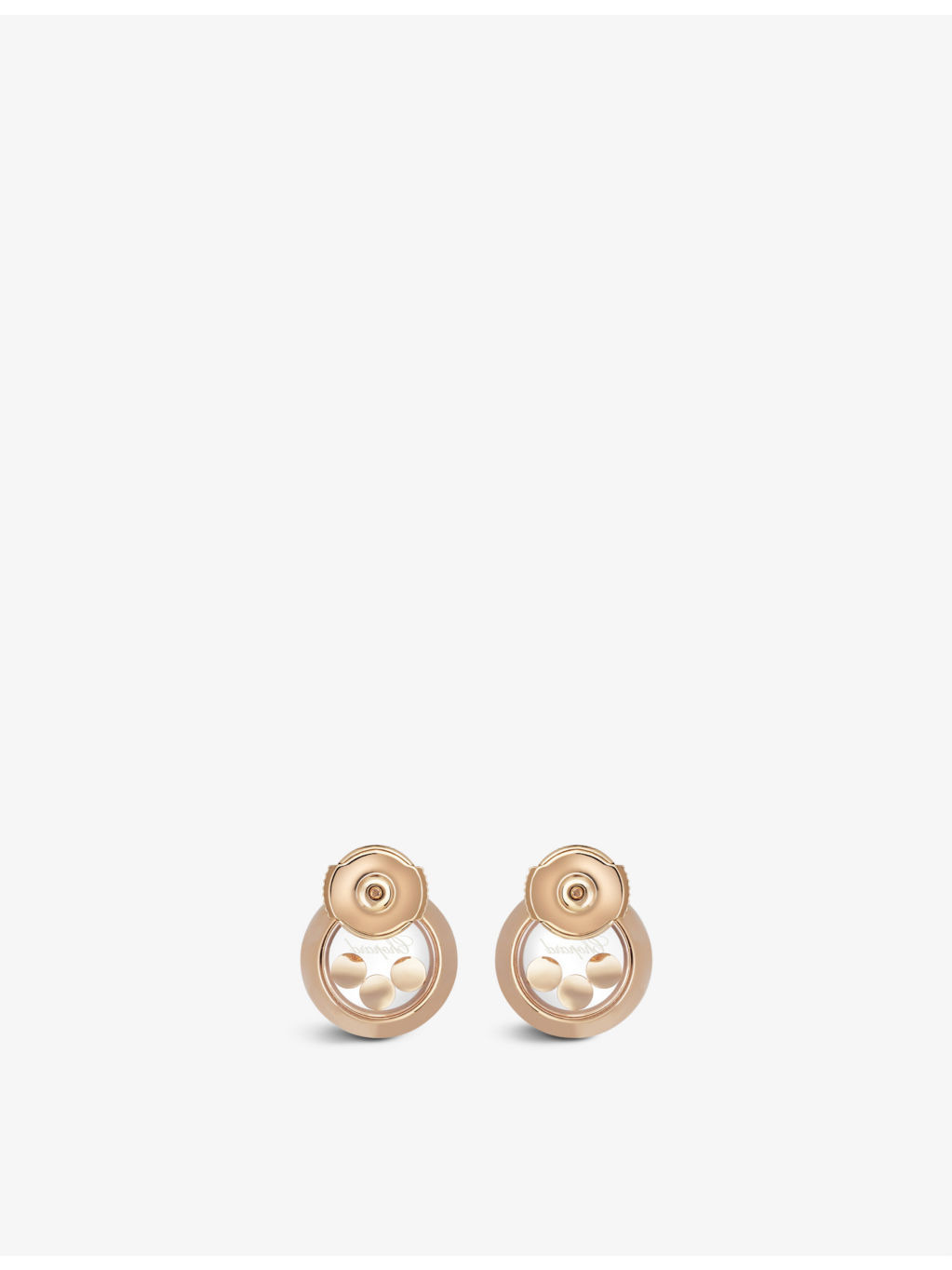 Happy Diamonds 18ct rose-gold and 0.30ct diamond earrings - 3