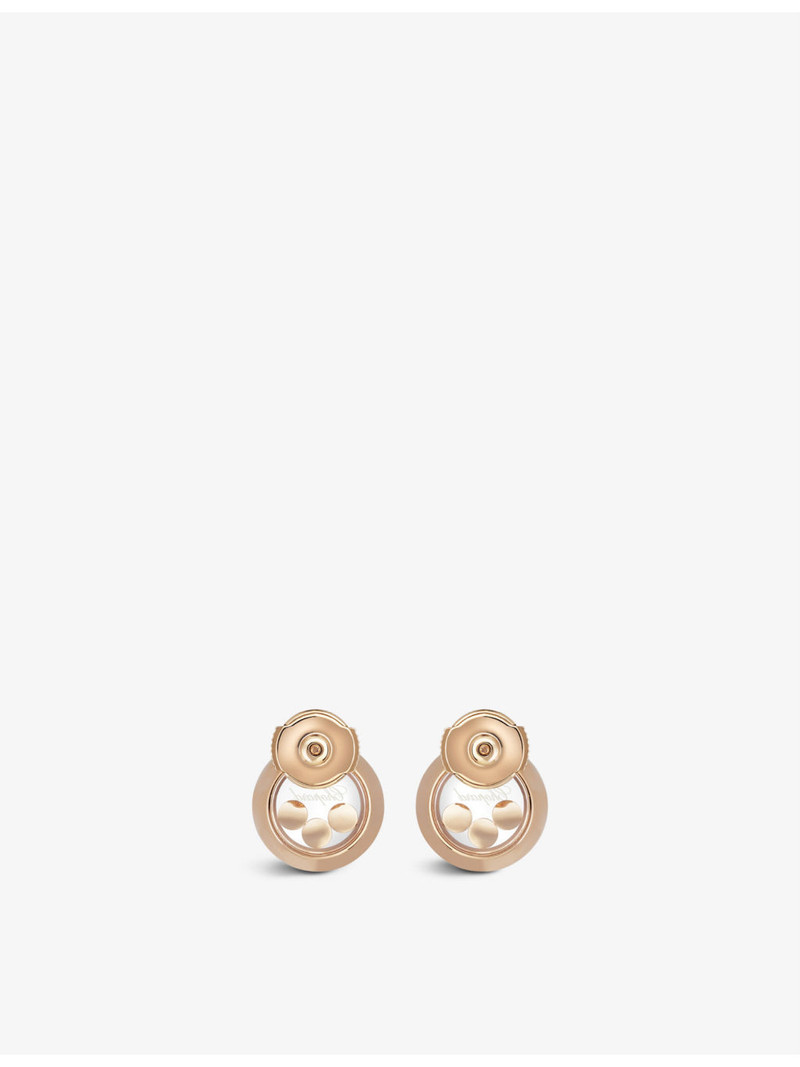 Happy Diamonds 18ct Rose-Gold and 0.30ct Brilliant-Cut Diamond Earrings 3