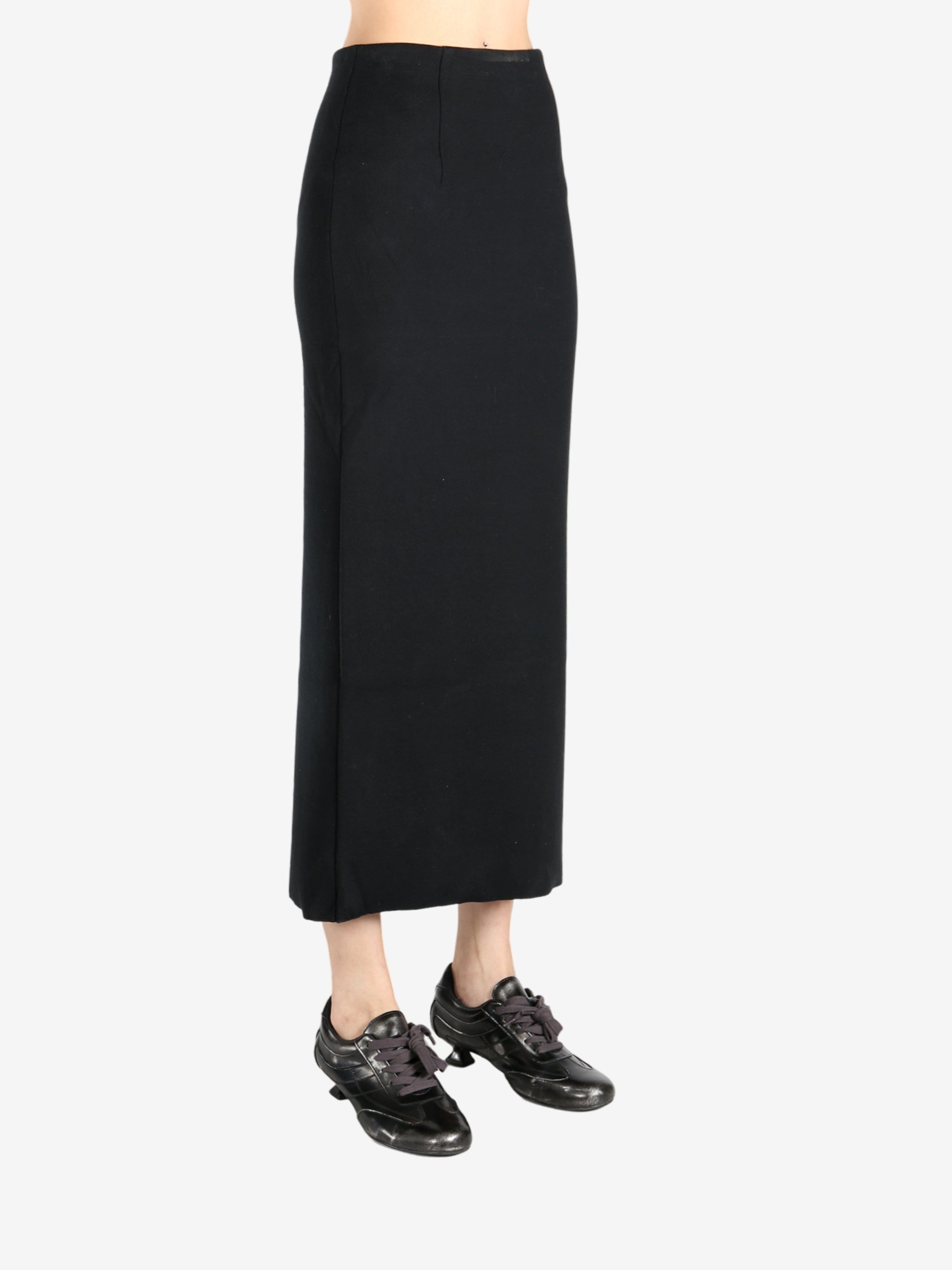 AURALEE - Women Cotton Silk Stretch Double Face Knit Skirt - 2