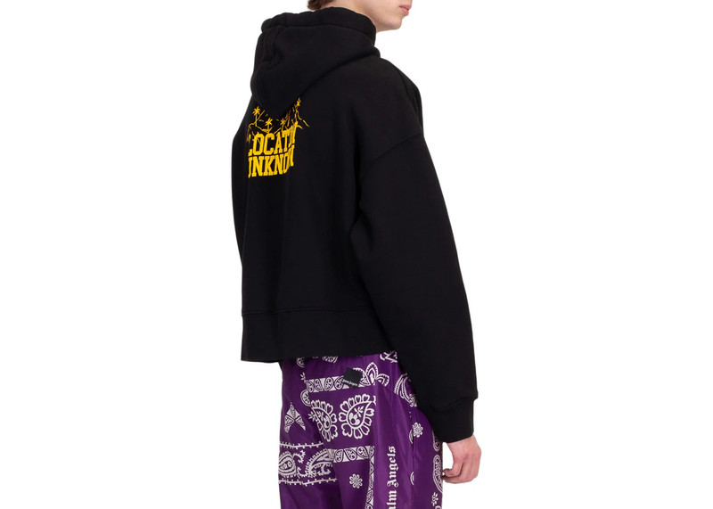 Palm Angels Palm Angels Location Unknown Hoodie Black/Yellow outlook